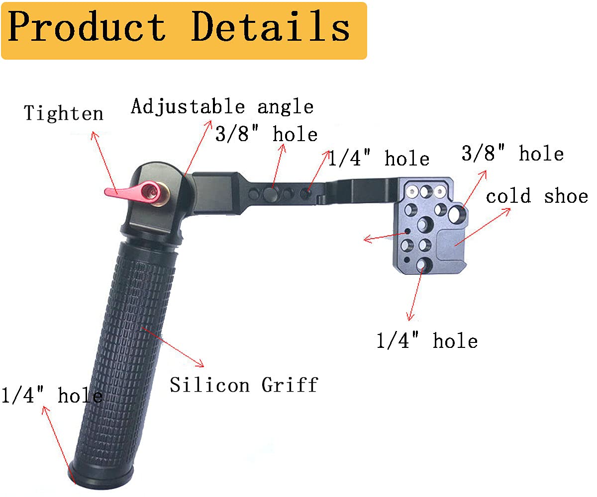 Hafoko Ronin S/Ronin Sc Gimbal Grip Handle Handy Sling Grip Compatible For Ronin S Ronin Sc Gimbal Stabilizer Accessory Handle