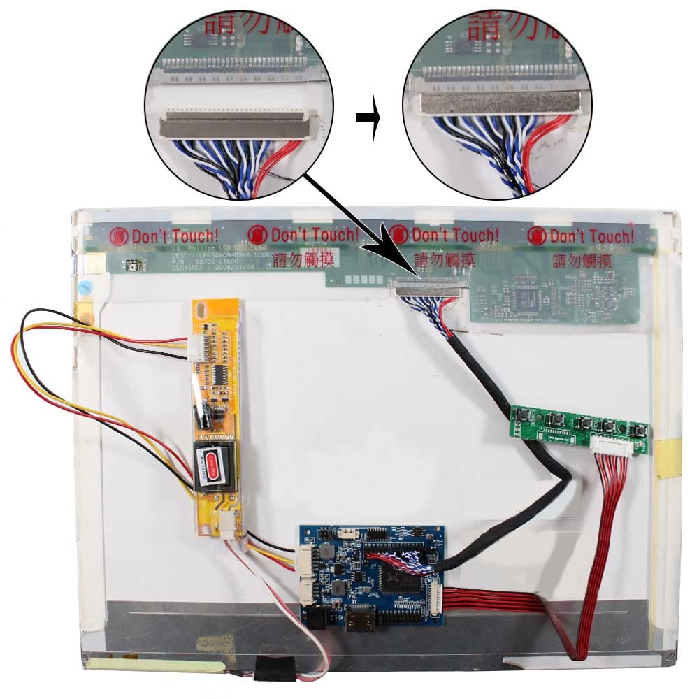 Vsdisplay Hd Mi Audio Lcd Controller Board Work For 14.1 15.4 Inch 1280X800 B154Ew01 B154Ew02 Lp154W01 Ltn154At07 Ltn154X3 L01 L