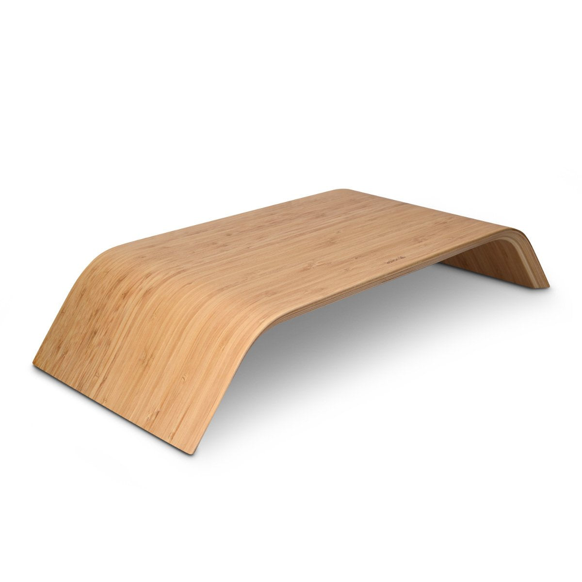 Kalibri Wood Monitor Stand Riser   Computer Desk Holder Desktop Dock Wooden Mount Display For Pc Tv Screen Notebook Laptop   Bam