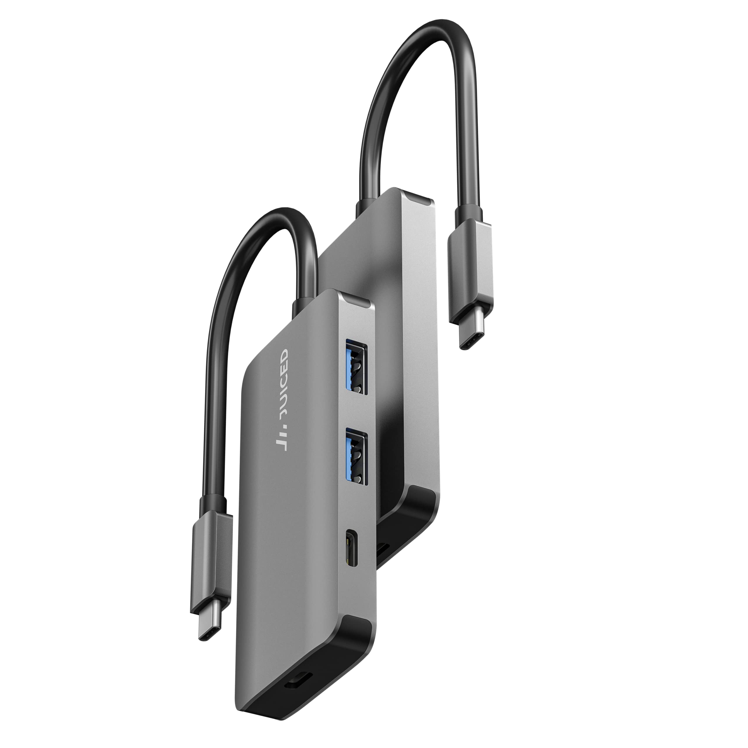 Juiced Systems Quadhub Power   Usb C Generation 2 10Gbps 100 Watt Power Delivery Hub   2X Usb C 10Gbps Ports   2X Usb A 10 Gbps