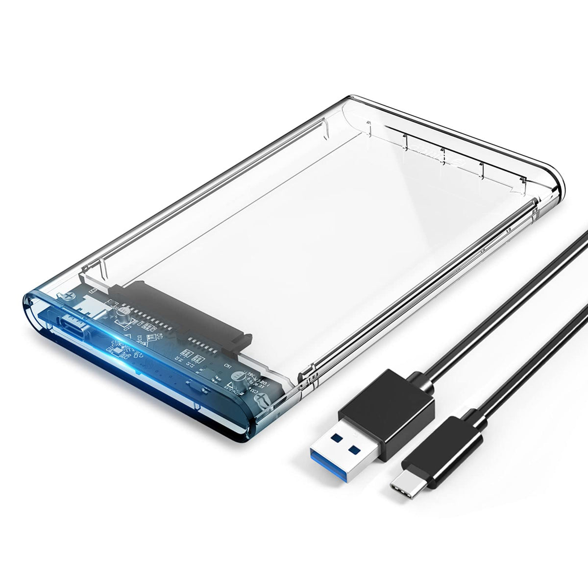 Orico 2.5 Inch Hard Drive Enclosure Sata To Usb C 3.1 6Gbps External Hard Drive Case For 7/9.5Mm Hdd/Ssd Support Uasp Up To 6Tb