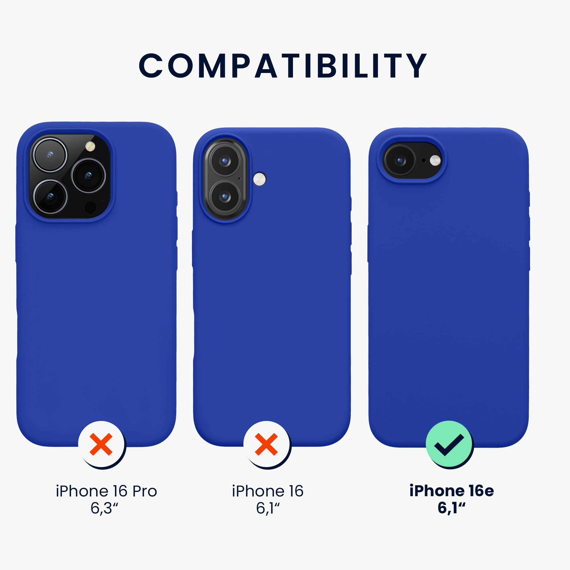 Kwmobile Case Compatible With Apple Iphone 16E Case - Tpu Silicone Phone Cover With Soft Finish - Baltic Blue