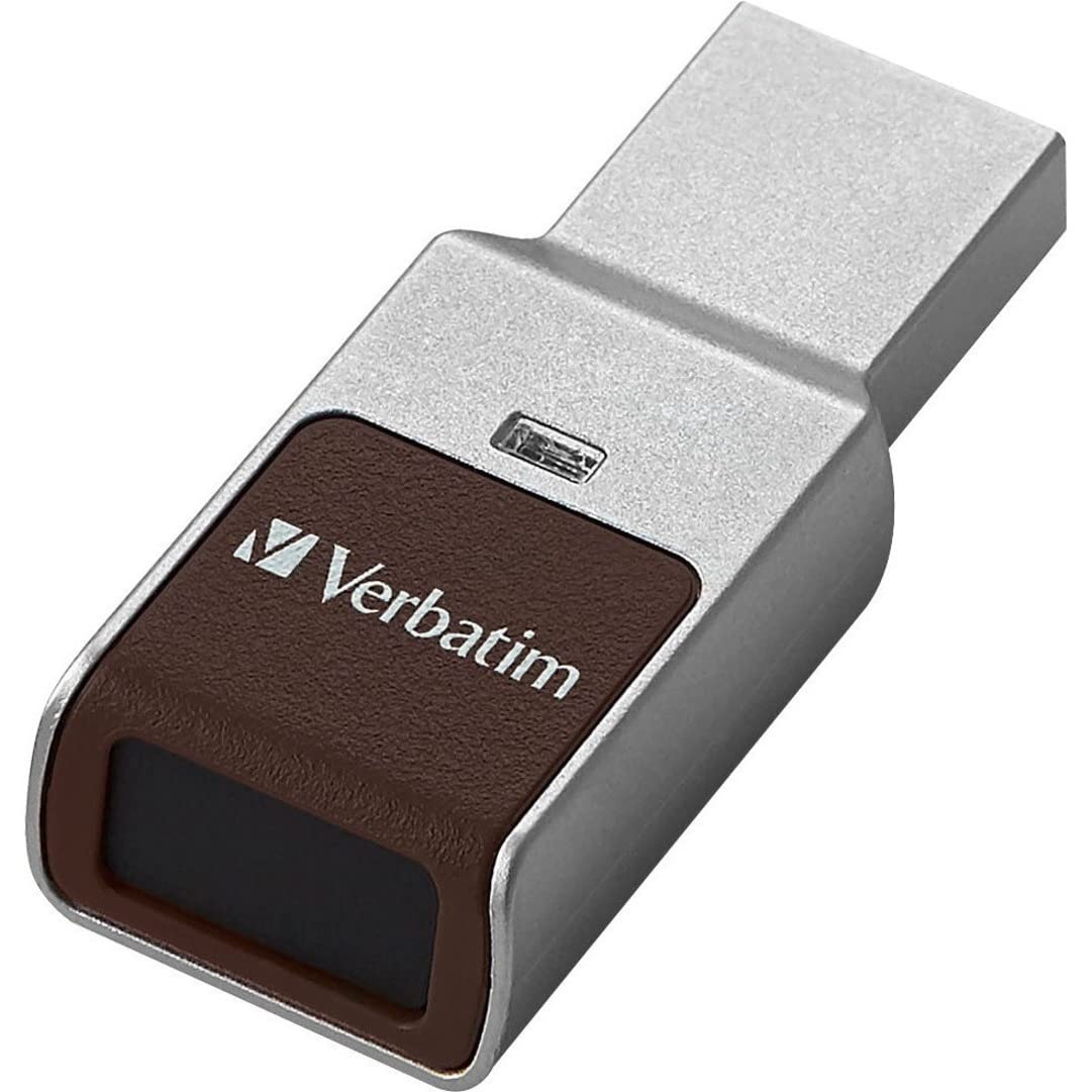 32Gb Fingerprint Secure Usb 3.0 Flash Drive With Aes 256 Hardware Encryption   Silver