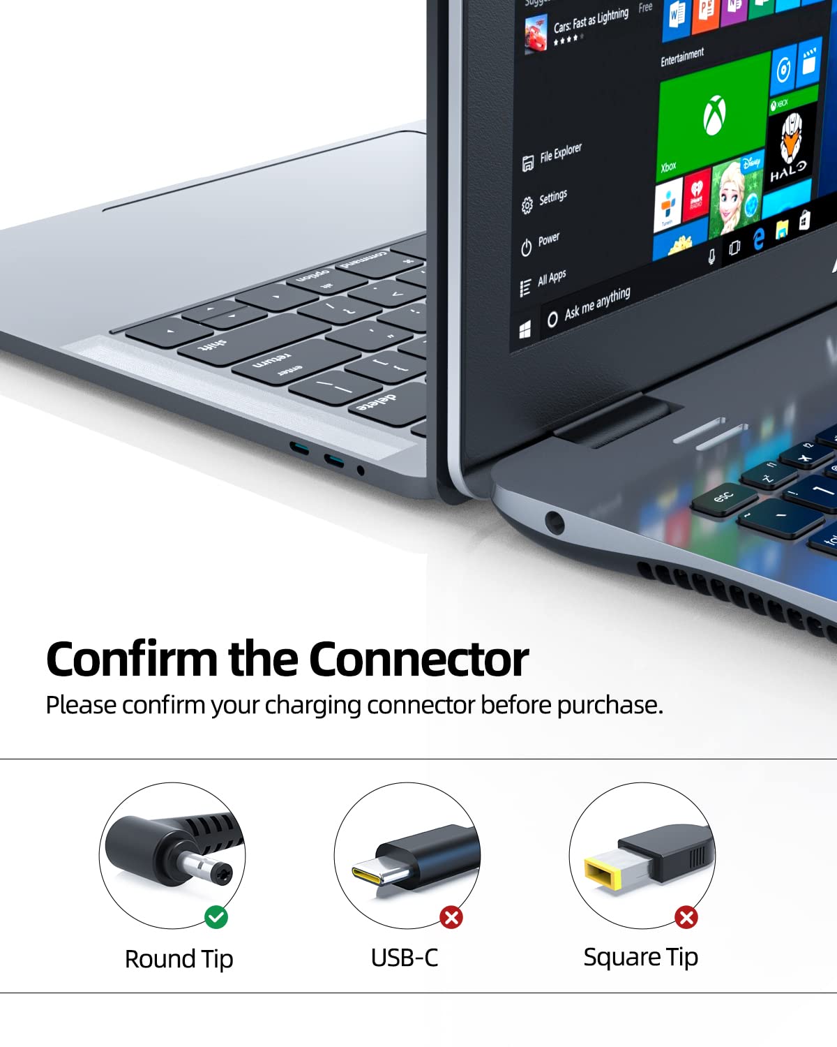 Charger For Lenovo Ideapad 3 3 14 3 15 3 17 Laptop, (Ul Certified Safety), 65W, 45W