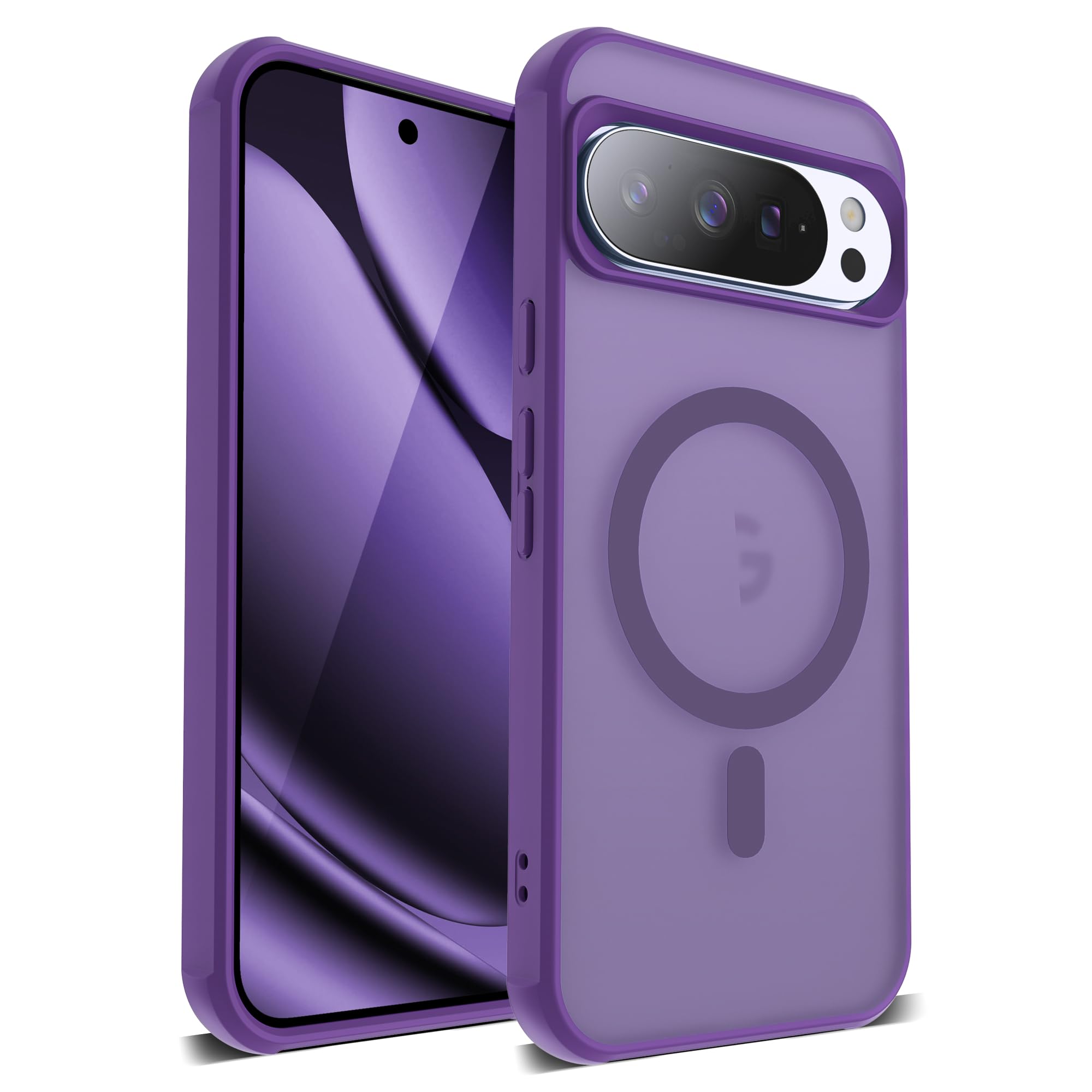SleekCover Compatible with Google Pixel 10 Pro XL Case with Magnetic Translucent Matte Phone Case with Anti-Fingerprint Tech [Co