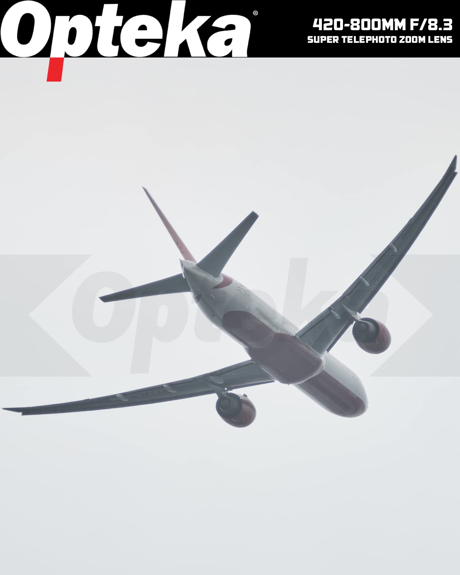 Opteka 420-800Mm (W/ 2X- 840-1600Mm) F/8.3 Hd Telephoto Zoom Lens For Sony E-Mount Fe Sel Nex Digital Cameras Black