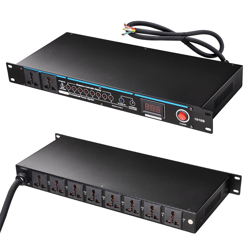Aw 10 Outlets G-Type Rack Mountable 30 Amp Power Conditioner With Led Display