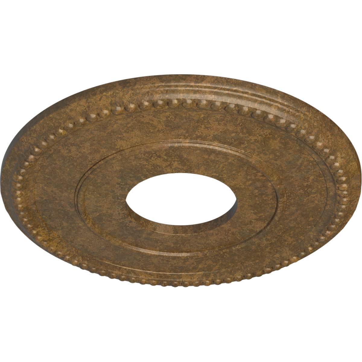 Ekena Millwork Cm12Brrzs 12 1/2Od X 3 7/8Id X 3/4P Bradford Ceiling Medallion Fits Canopies Up To 6 5/8, Rubbed Bronze