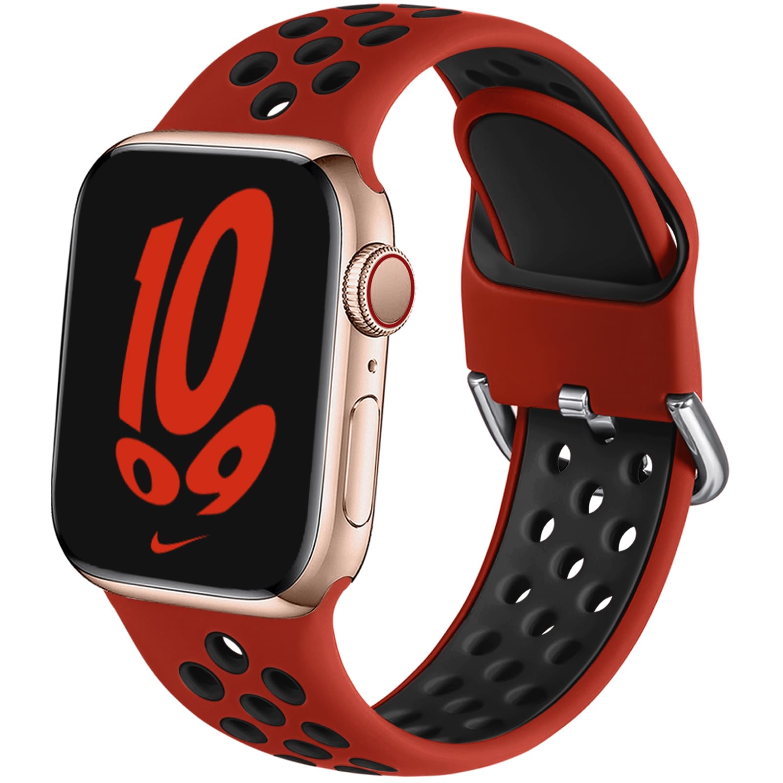 Muranne Compatible With Apple Watch Bands 38Mm 40Mm 41Mm 42Mm 44Mm 45Mm 49Mm For Men And Women, Soft Silicone Wristband Replacem