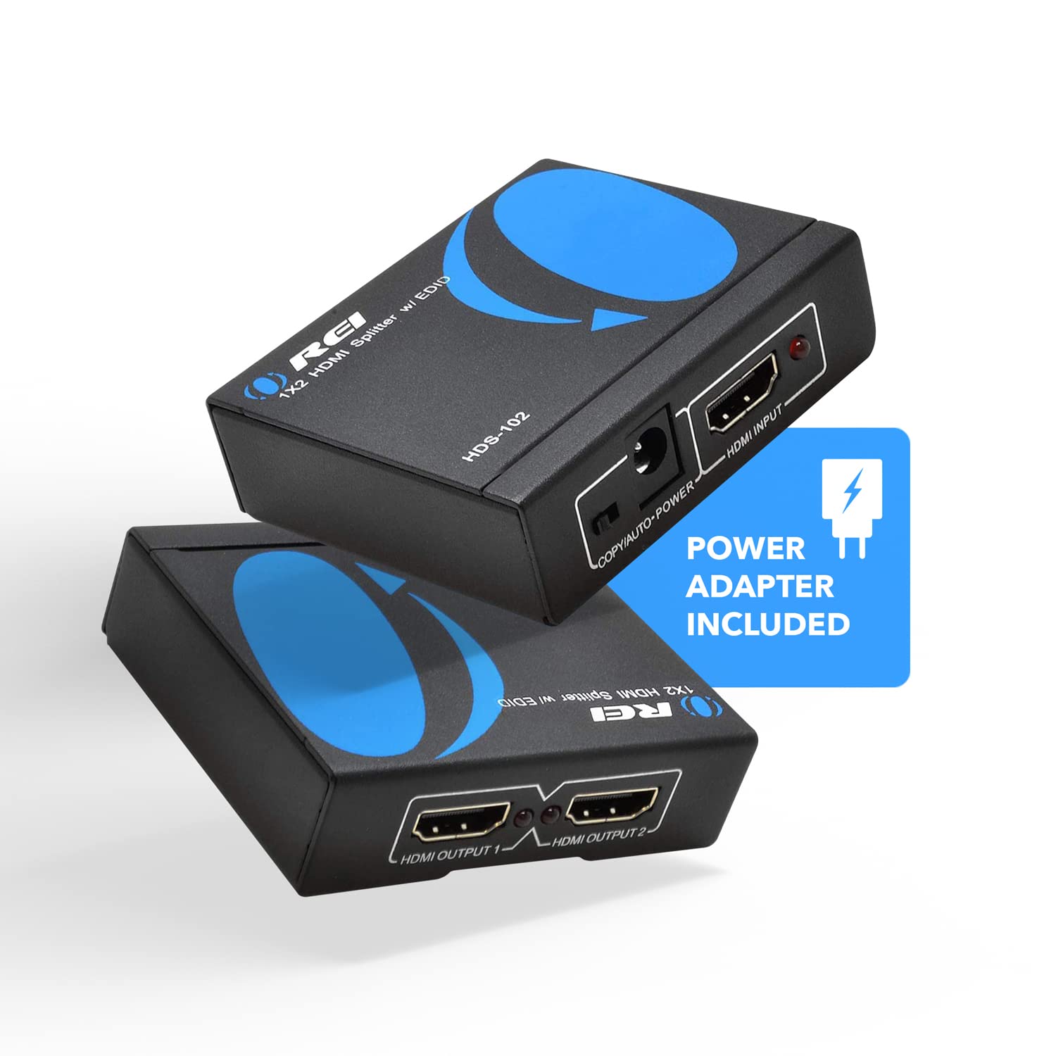 Orei 4K 1 In 2 Out Hdmi Splitter Duplicate/Mirror Only Ultrahd 4K @ 30 Hz 1X2 Will Not Bypass Hdcp Hdmi Supports 3D Full Hd 1080