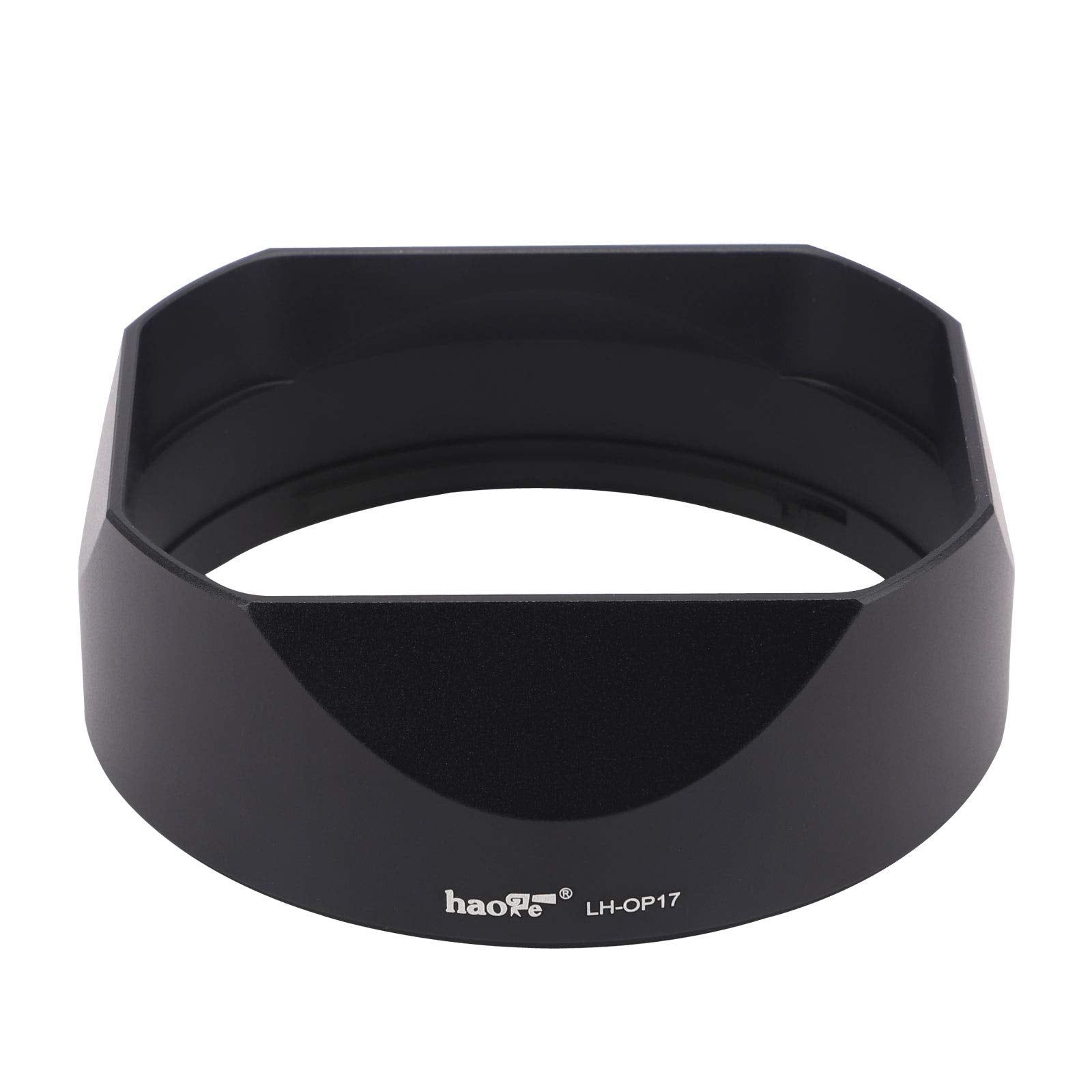 Haoge Lh-Op17 Square Metal Lens Hood With Metal Cap Set For Olympus M.Zuiko Ed 17Mm F1.2 25Mm F1.2 Pro, 12-40Mm F2.8 45Mm F/1.2