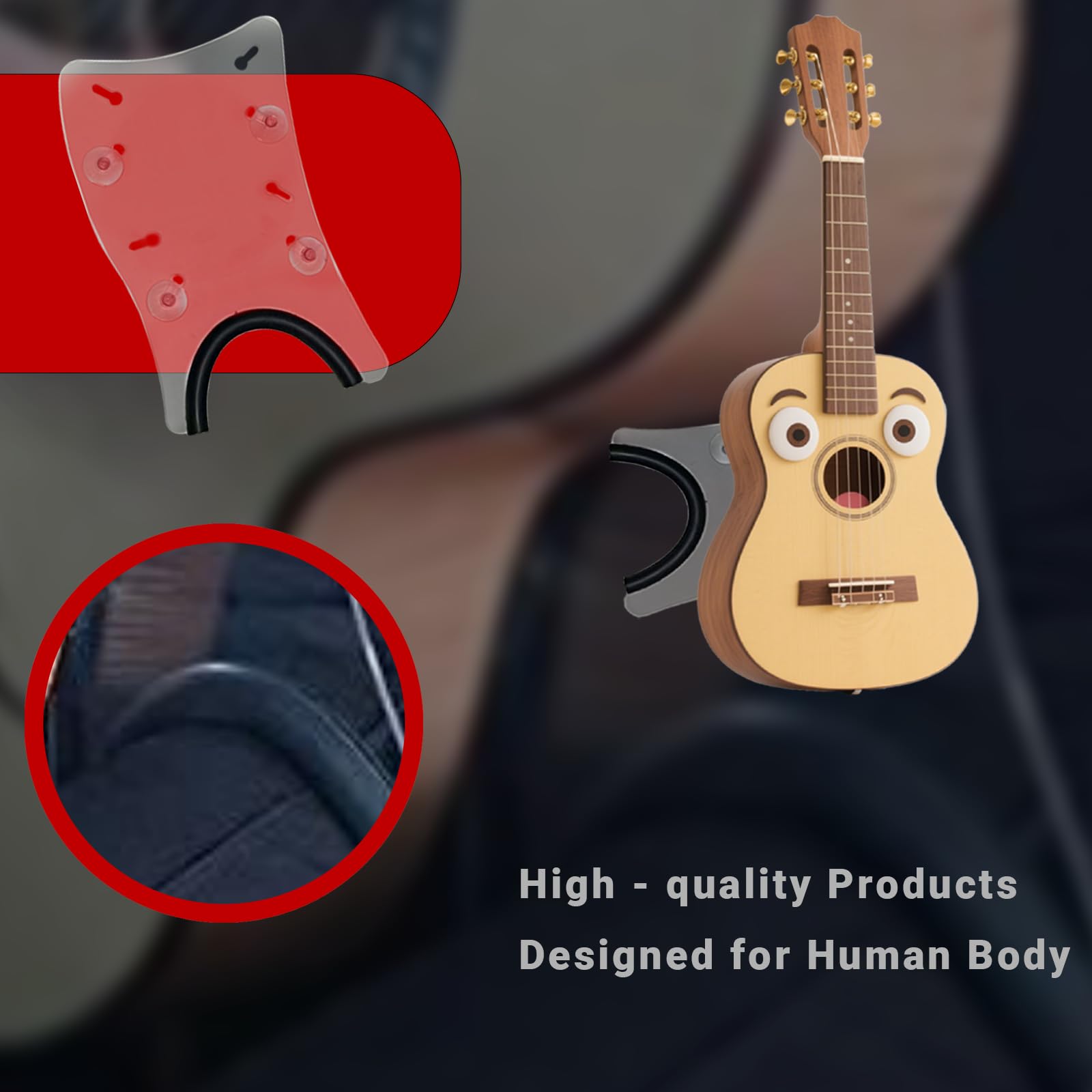 Classical Guitar Support Suction Steamline Guitar Support Frame