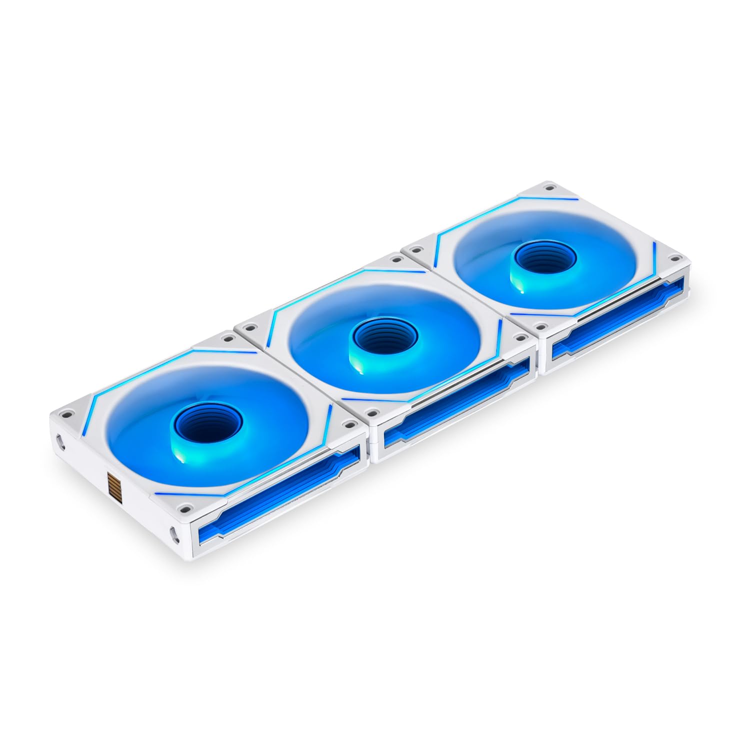Lian Li UNI Fan SL-Infinity 120-Triple Pack-ARGB Fan-Infinity Mirror-Daisy-Chain Design-Customizable Lighting Effects-One Cable 