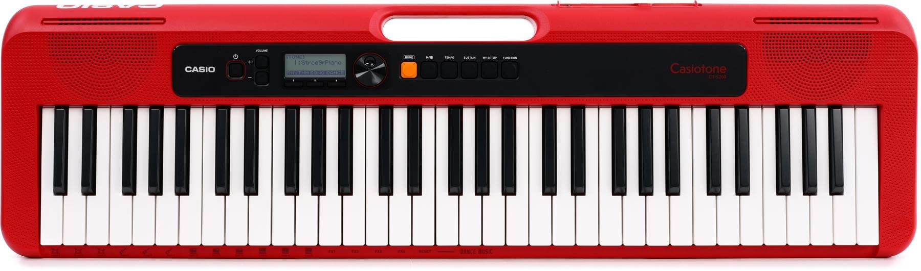 Casio Casiotone Ct S200Rd 61 Key Portable Keyboard (Red)