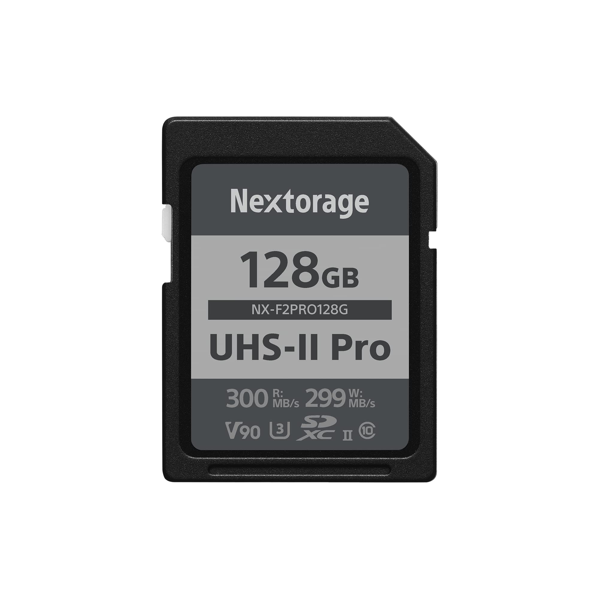 Nextorage 128Gb Sdxc Uhs Ii V90 Japanese Brand Pslc Max. Write Speed 299Mb/S Max. Read Speed 300Mb/S 4K Recording Nx F2Pro128G Sd Card Memory For Camera