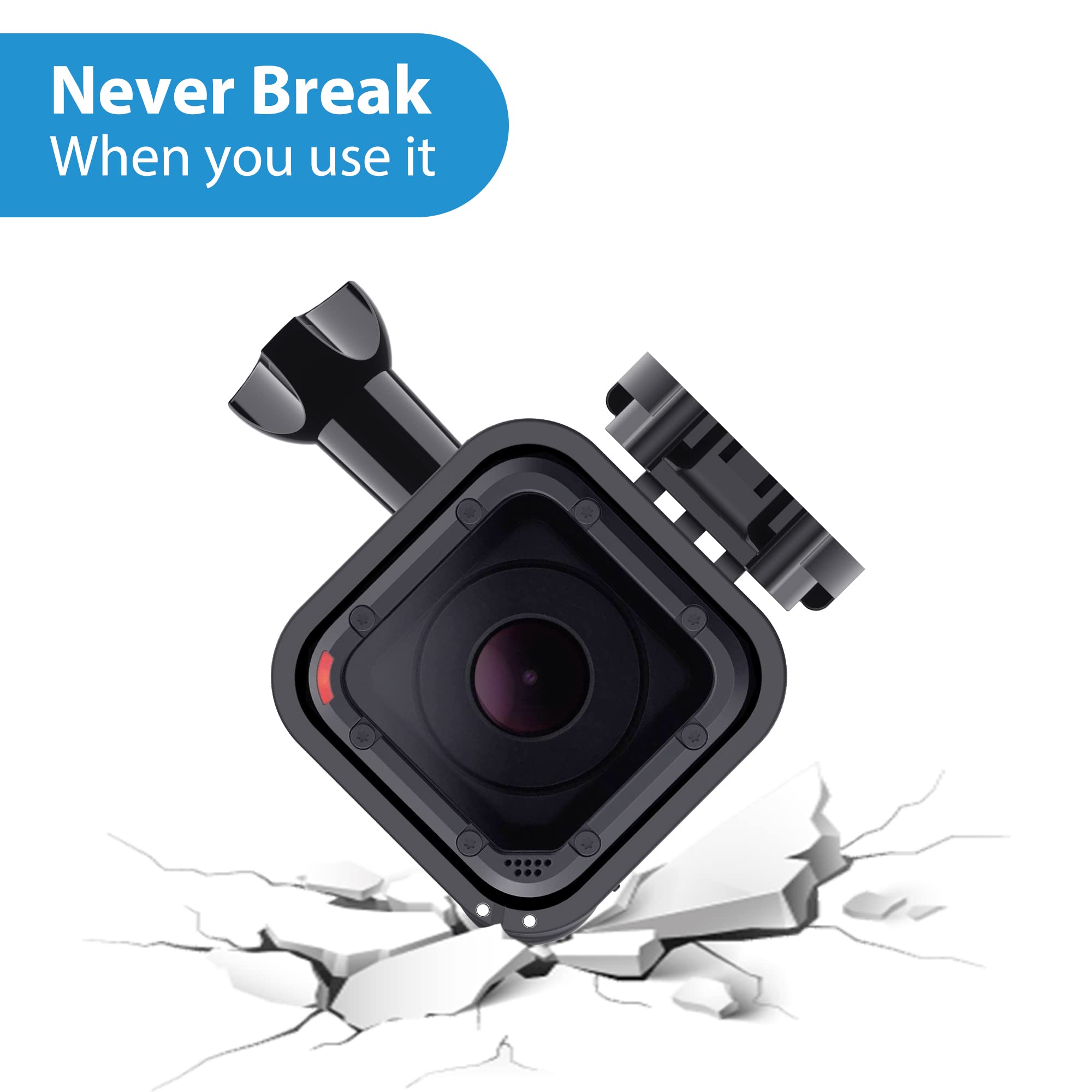 Frame Mount Housing Case For Gopro Hero 5 Session, Hero 4 Session, Upgrade Protective Housing Frame Shell Mount Holder With Buck
