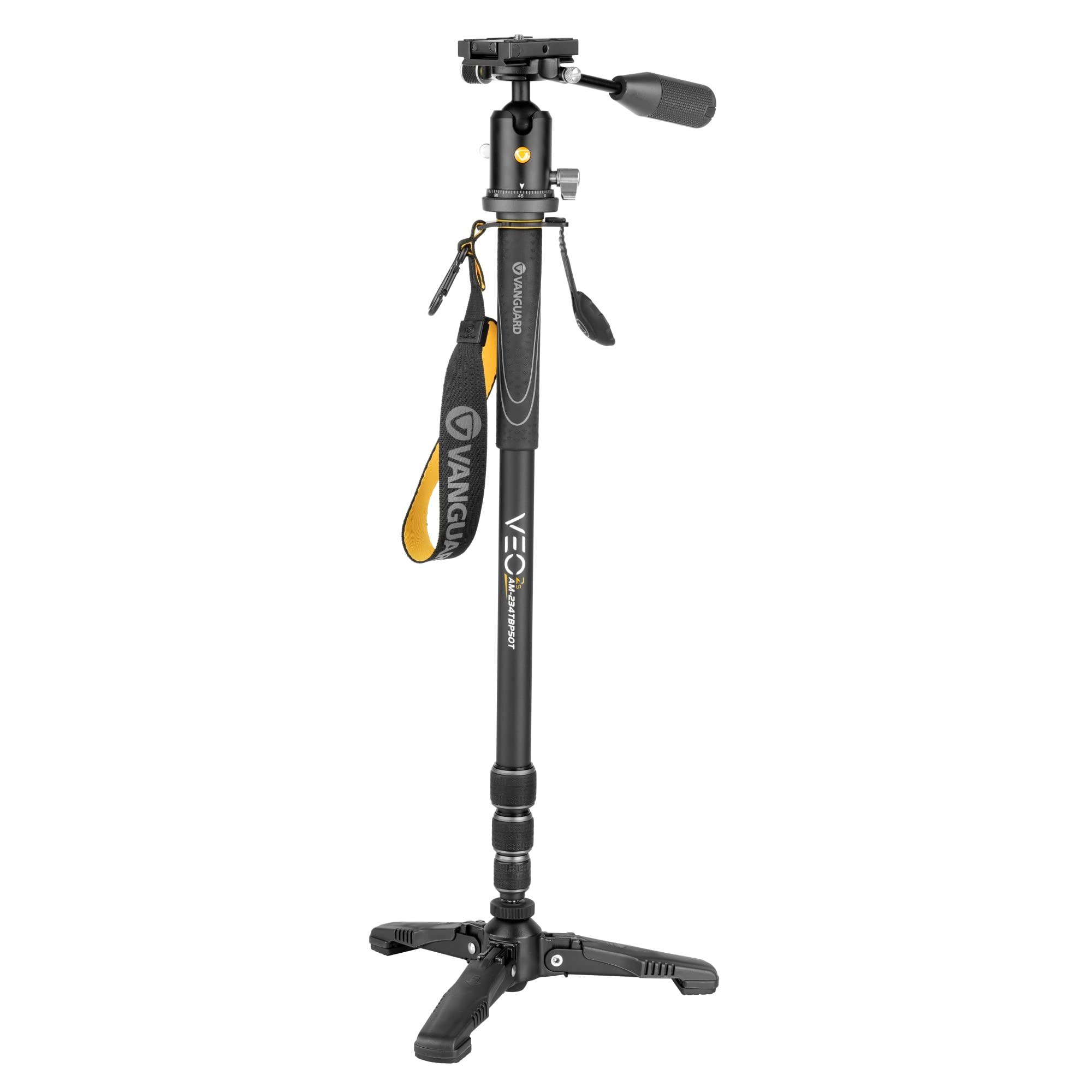 Vanguard Veo2Sam 234Tbp50T Monopod With Tri Stand Feet And Veo Bp 50T Ball Head With Built In Smartphone Holder