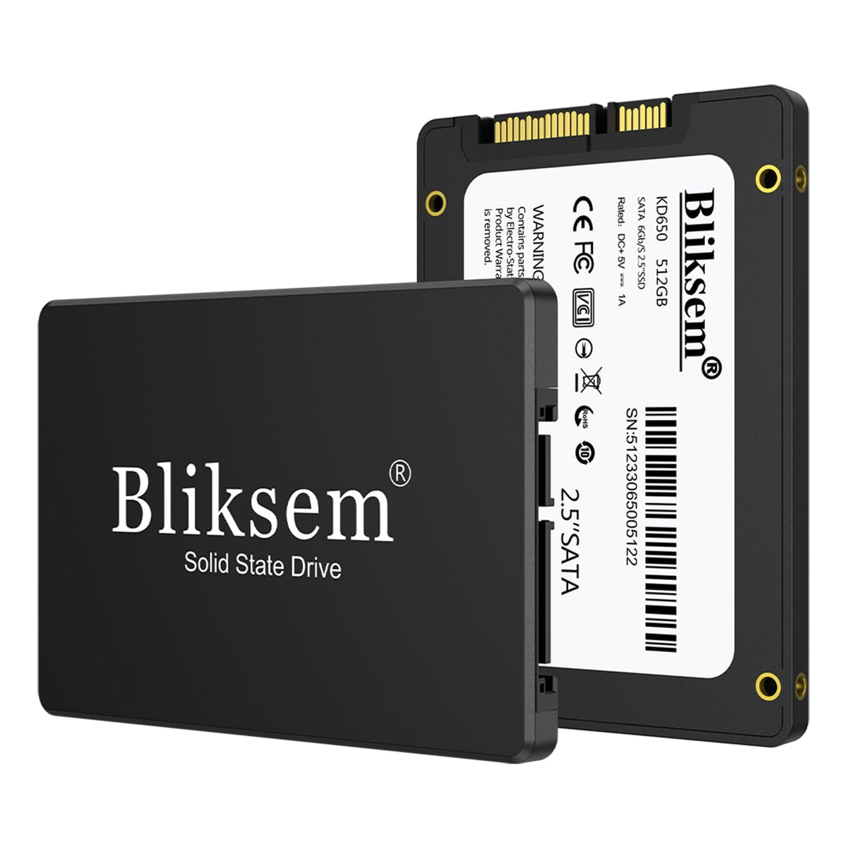 Bliksem Ssd 256Gb Sata Iii 6Gb/S Internal Solid State Drive 2.5'' 7Mm(0.28'') 3D Nand Tlc Chip Up To 550 Mb/S For Laptop And Pc 