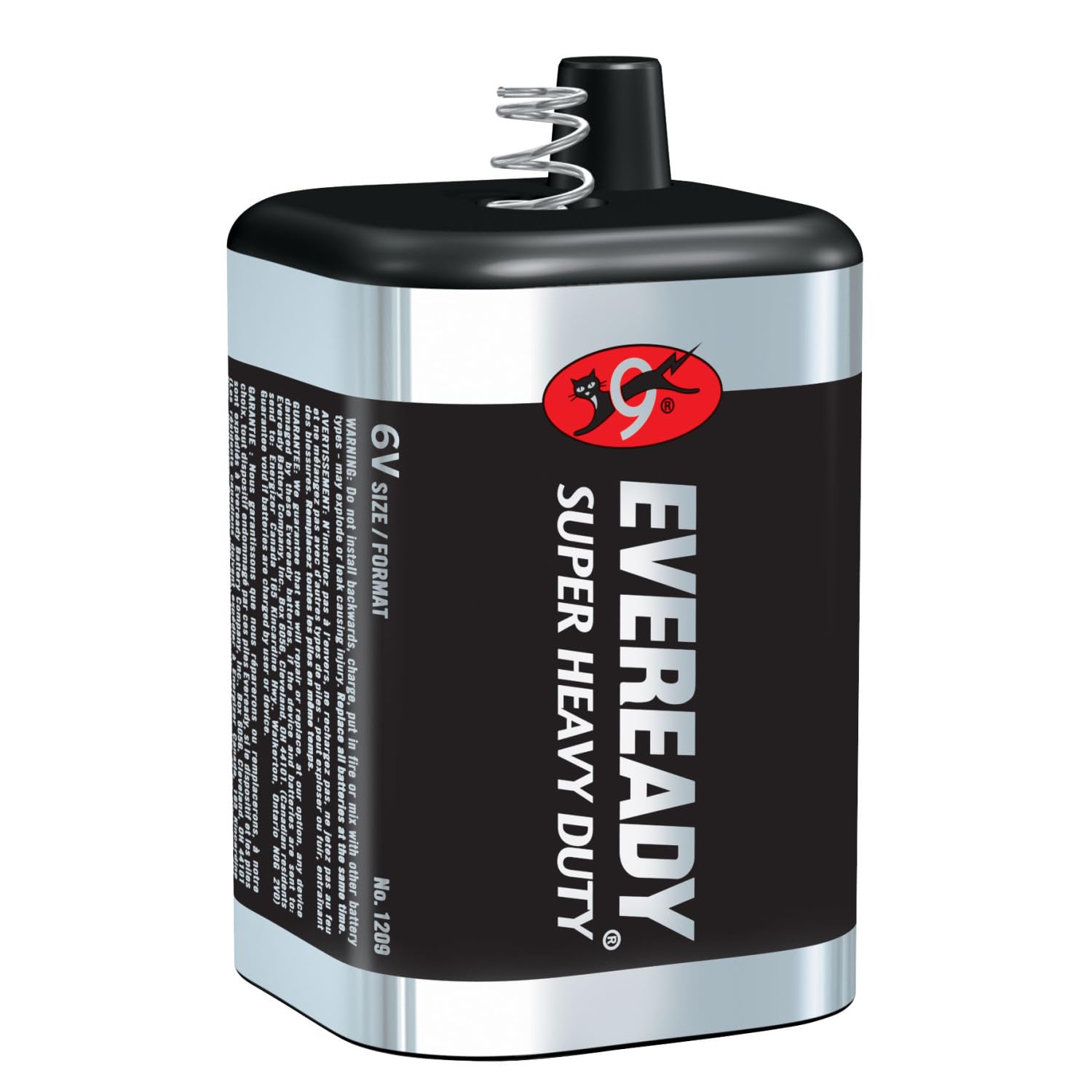 Eveready 6V Battery, Super Heavy Duty 6 Volt Battery, 1 Count