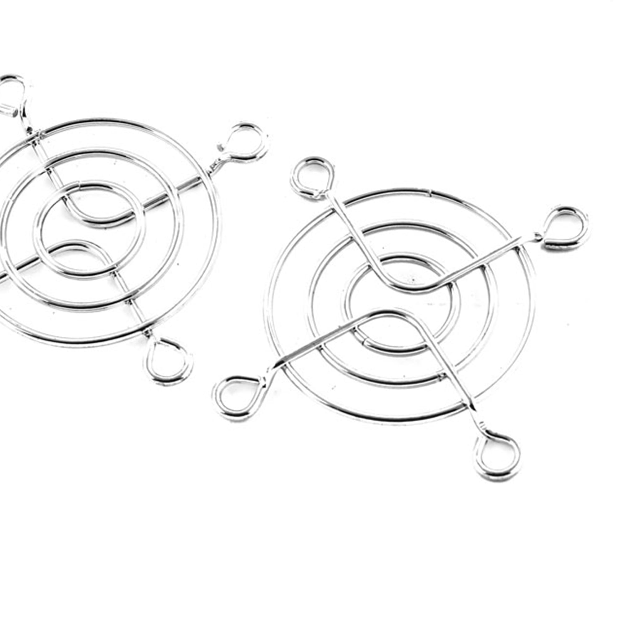 Uxcell Cooling Fan Grill Metal Household Grill Protector Finger Guard For 50Mm Case Fan 5Pcs Silver Tone