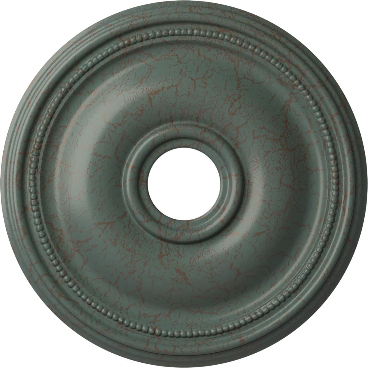 Ekena Millwork Cm18Brcbc Bradford Ceiling Medallion, 18 1/8''Od X 3 3/4''Id X 1 1/8''P, Hand Painted Cloud Burst Crackle