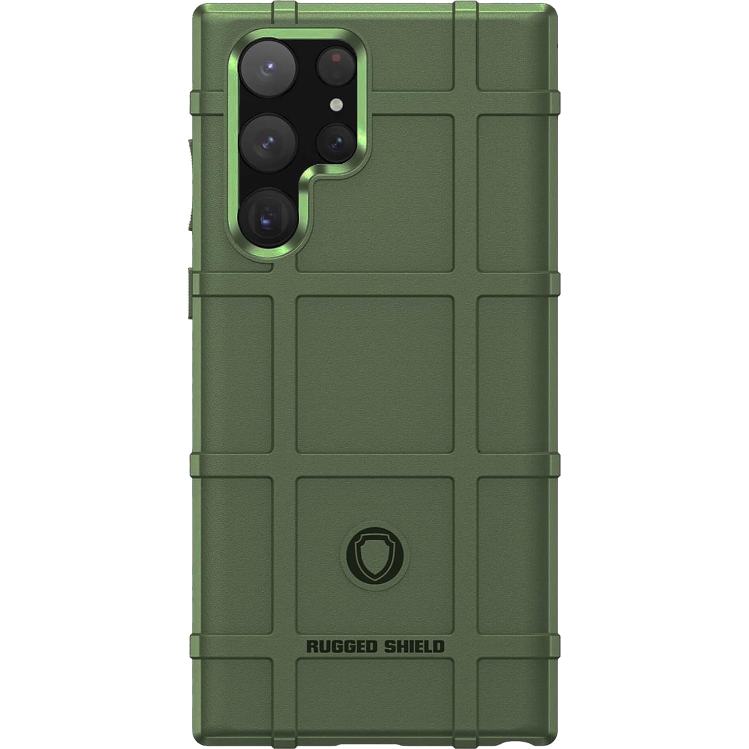 EGO TACTICAL Rugged Shield Phone Case Samsung Galaxy S23 Ultra TPU OD Green 6.8" Screen