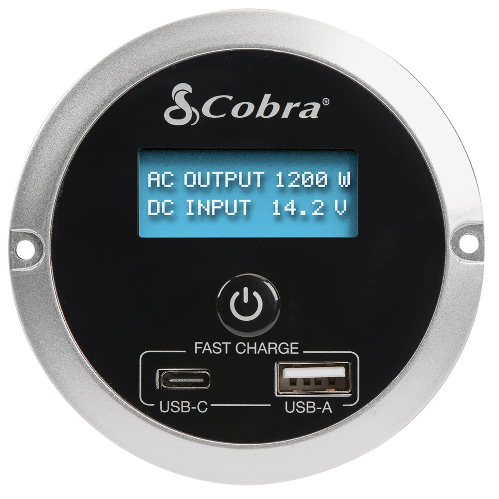 Cobra CPIALCDG1 Remote Controller - Compatible with Cobras Professional Grade Power Inverters, Remote On/Off, 4 Mounting Options