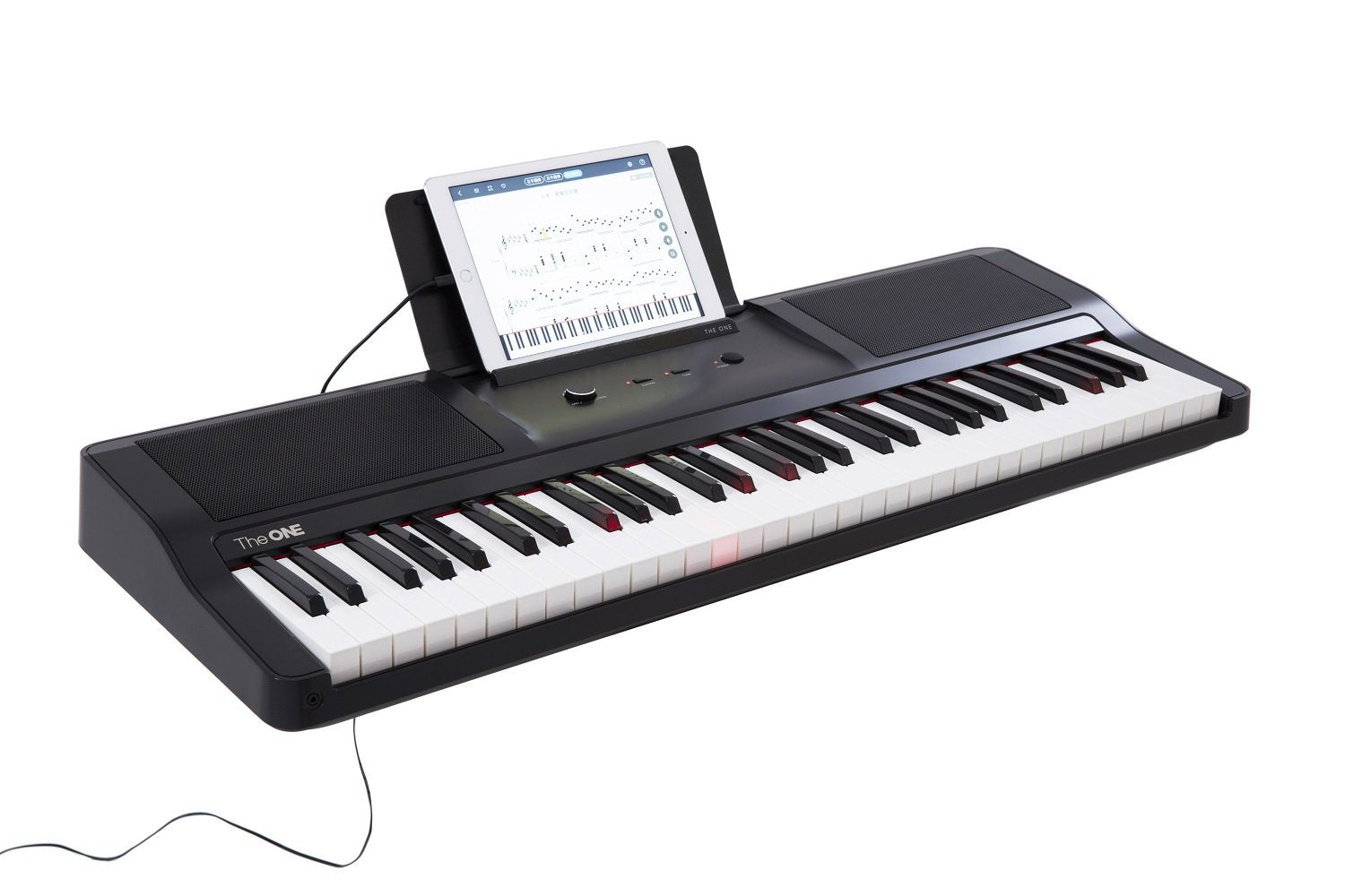 The ONE Smart Piano 61-Key Portable Light Keyboard, USB MIDI Electronic Keyboard Piano - Onyx Black