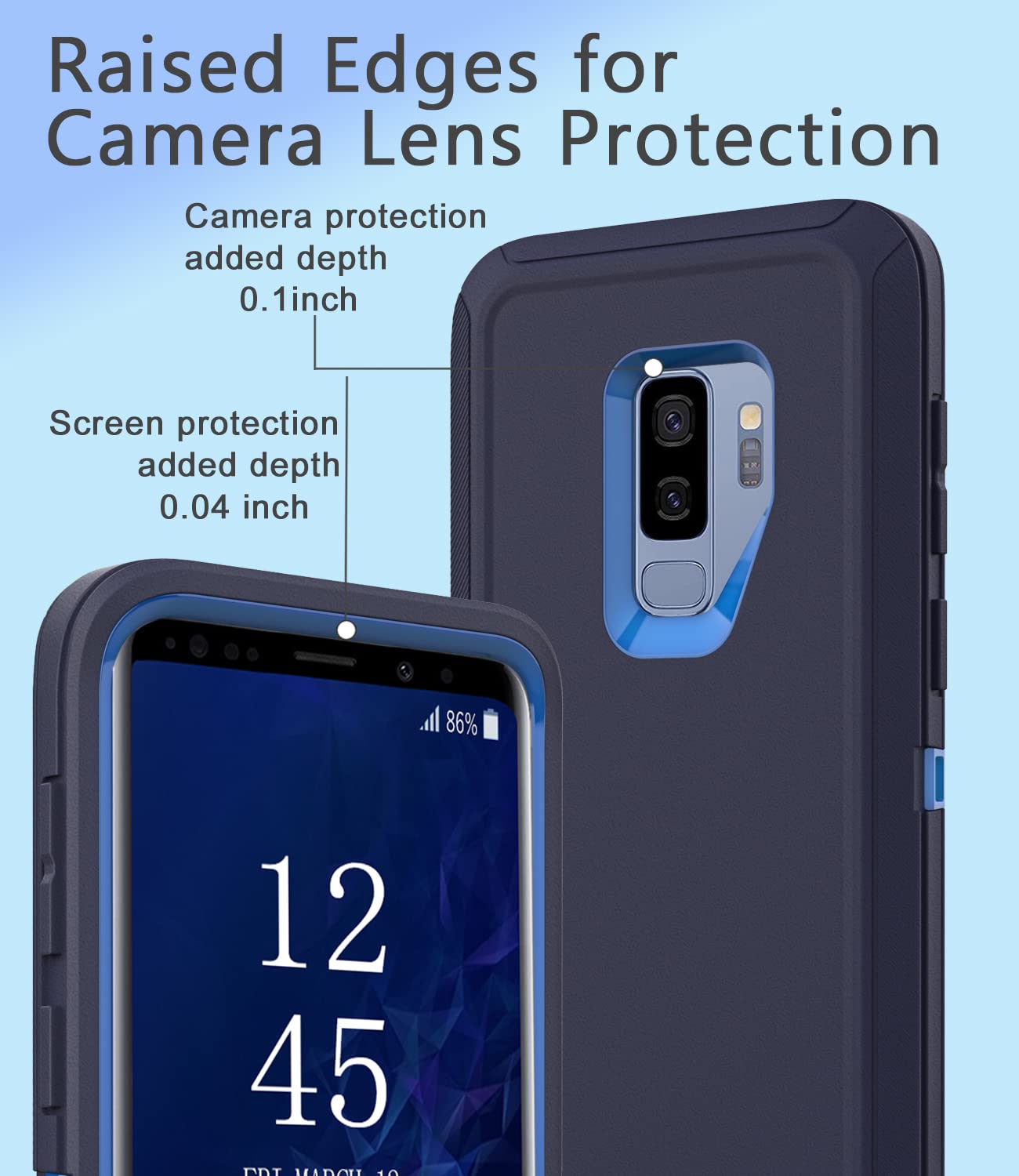 Guirble For Samsung Galaxy S9 Plus Case,Shockproof Dropproof For Samsung S9 Plus Case,Heavy Duty Protective Galaxy S9 Plus Csae,