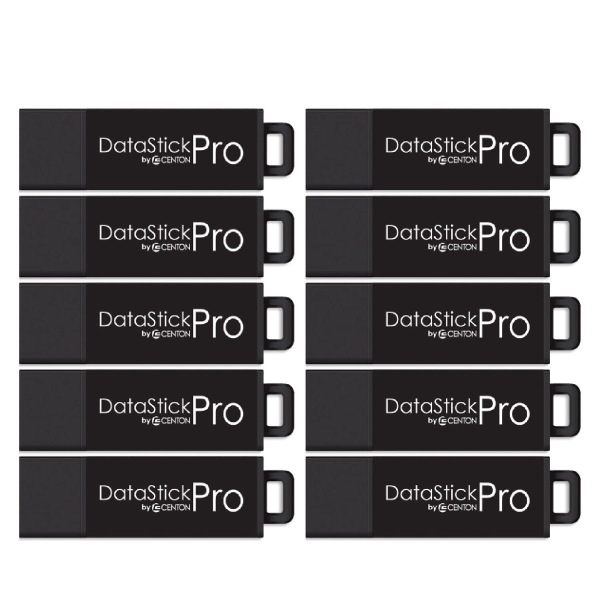 Centon Electronics Mp Valuepack Usb 3.2 Gen1 Datastick Pro Flash Drive, 32 Gb, 10 Usb Flash Drives, 10 Pack, Black