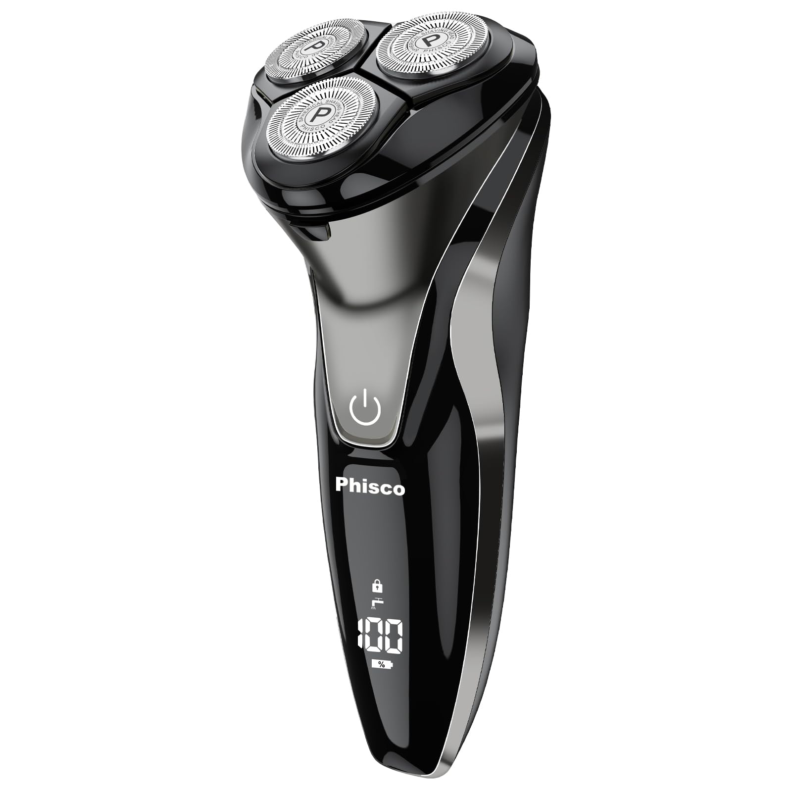Electric Razor For Men   Phisco Electric Shavers For Man Face, Usb Rechargeable, Waterproof Wet Dry Razors With Pop Up Trimmer,