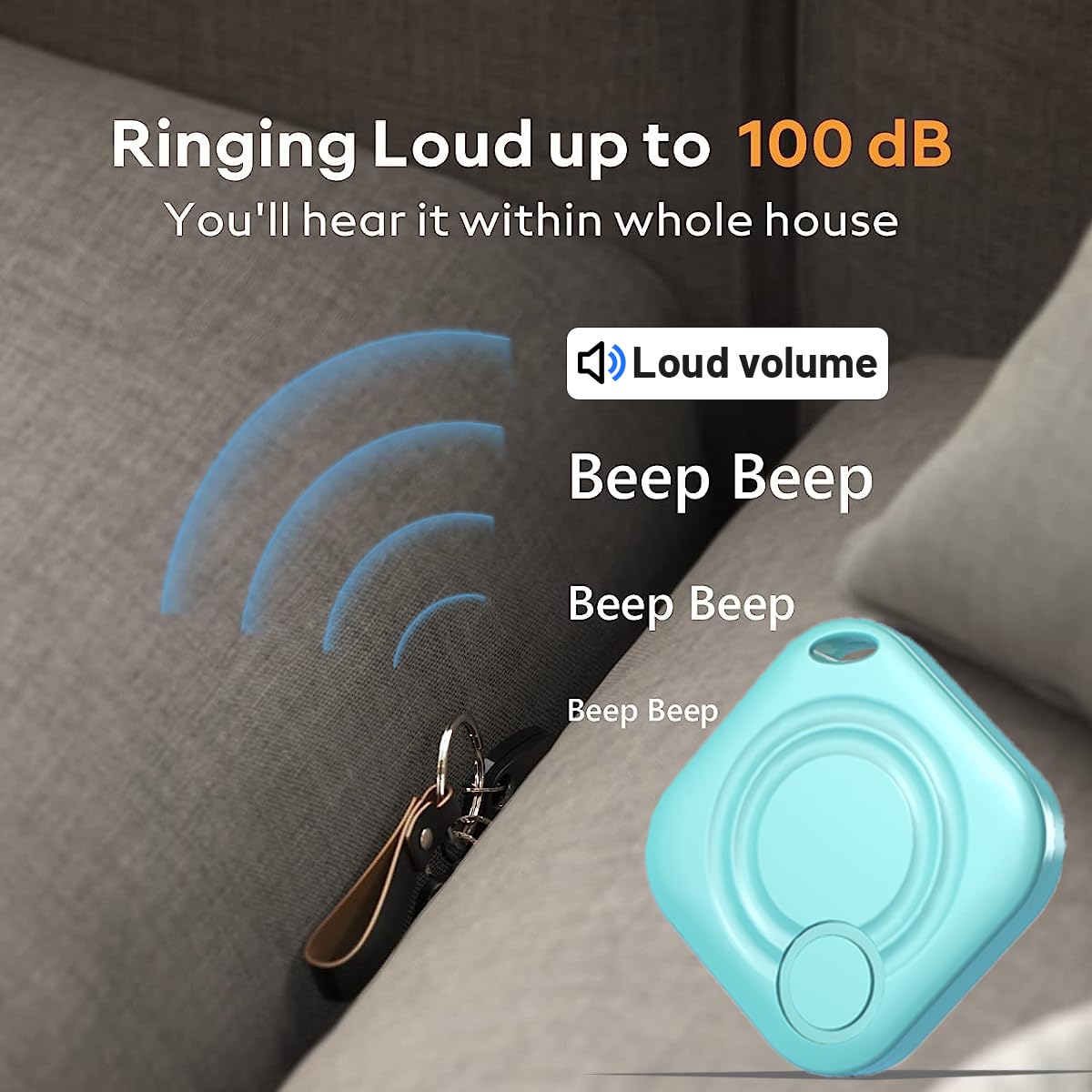 Item Finders Key Locator Works With Find My, Luggage Key Wallet Tracker Bluetooth Item Tracker Key Finder Locator With Sound Ite