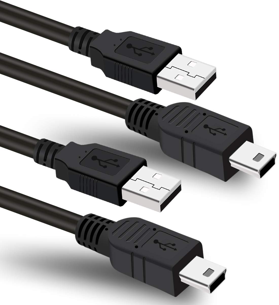 2 Pack 6ft USB Charger Power Cord for Garmin GPS Navigator Nuvi 57 52lm 55lmt 57lm 67lm 2557lmt 2589lmt 2599lmthd 2639lmt 2689lm