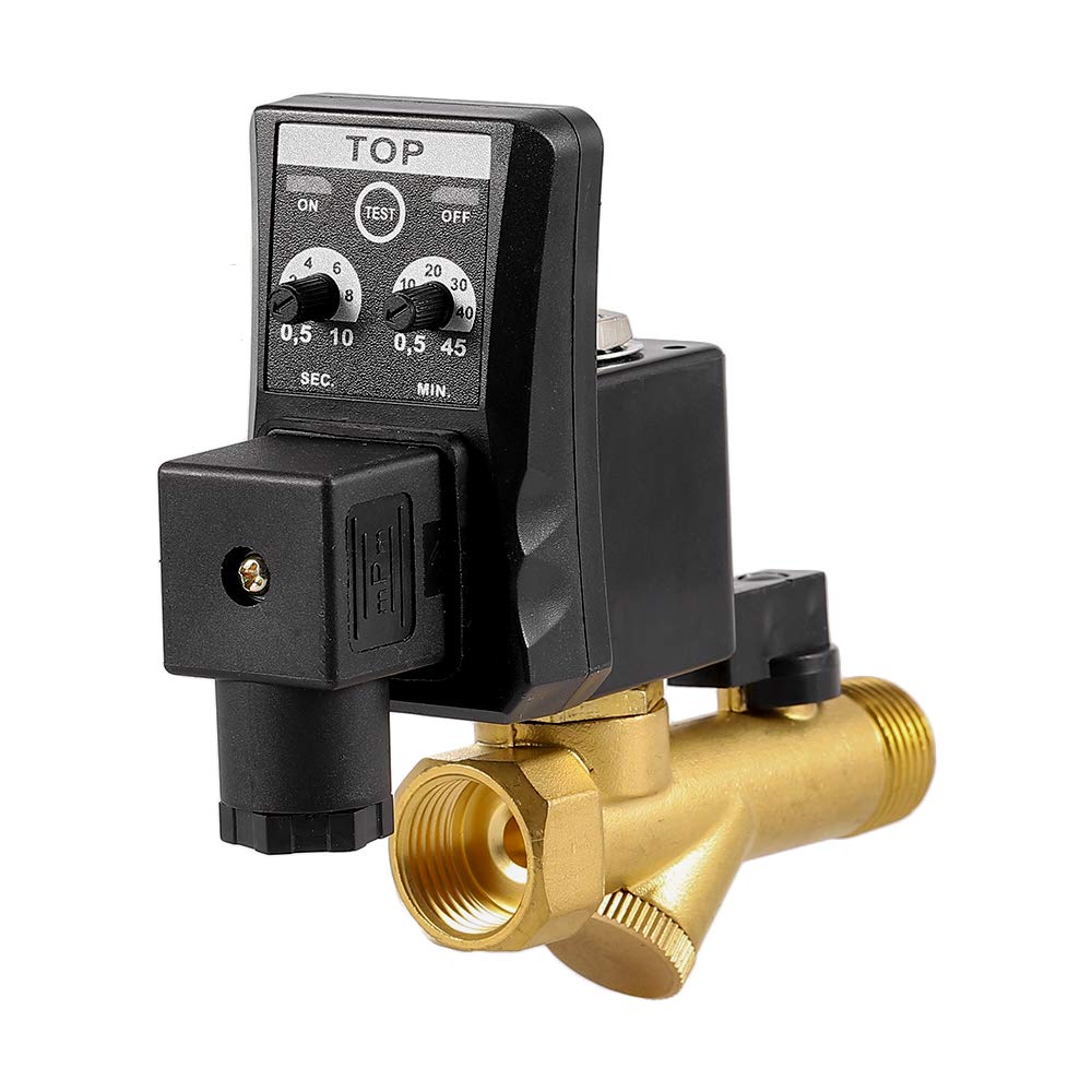 Dc 24V 1/2'' Automatic Electronic Timed Drain Valve For Filter Separator Dryer Gas Tank