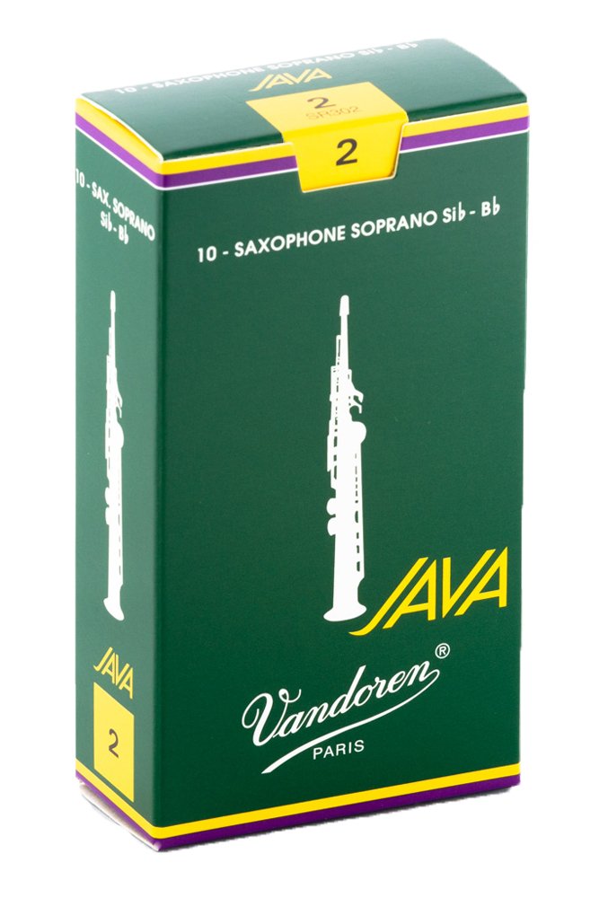 Vandoren Sr302 Soprano Sax Java Reeds Strength 2; Box Of 10