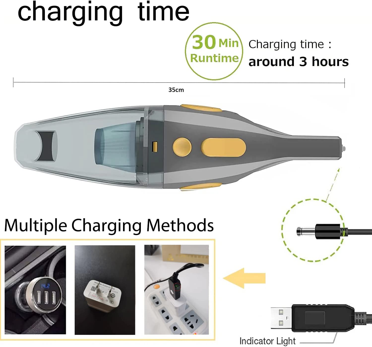 Azhzolsk Dust Buster Upgrade Handheld Vacuum Cordless Rechargeable Handheld Vacuums 12000Pa 16500Pa High Power With Power Displa