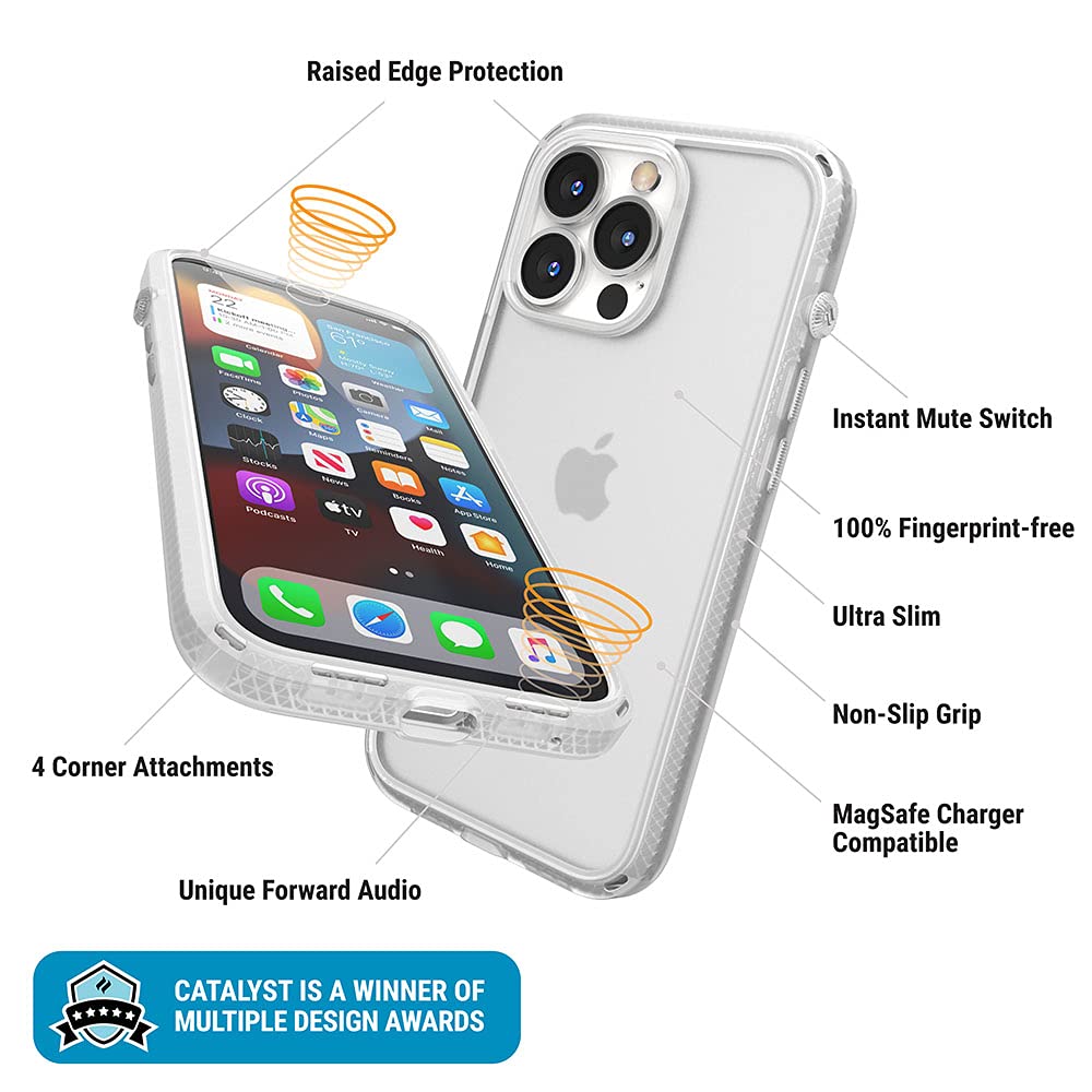 Catalyst Influence Series iPhone 13 Pro Case Slim Drop Proof MagSafe Clear