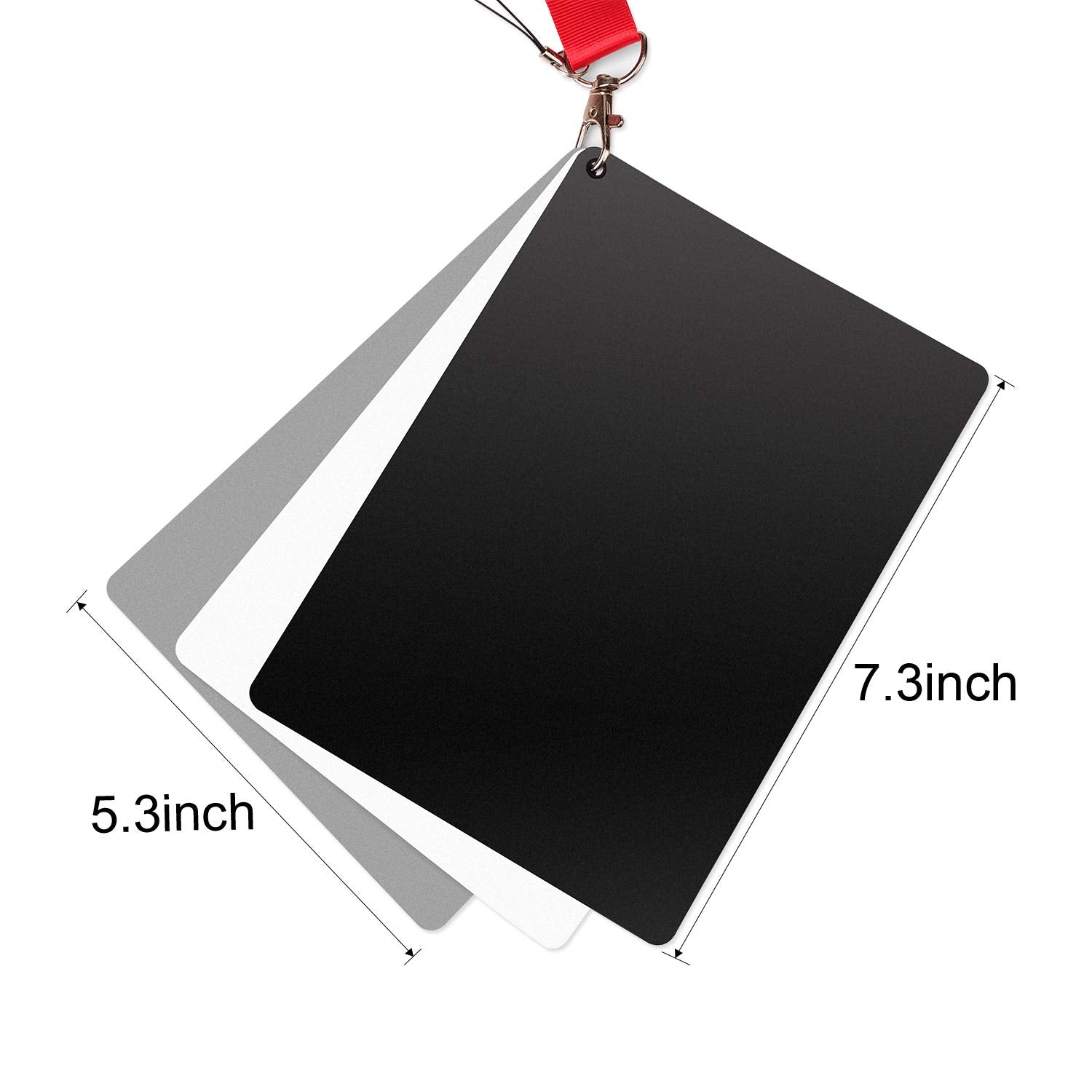 White Balance Card, Chromlives Grey Card 18% Exposure Photography White Gray Card 5.3 ' ' X 7.3 ' ' For Video Dslr And Film Phot