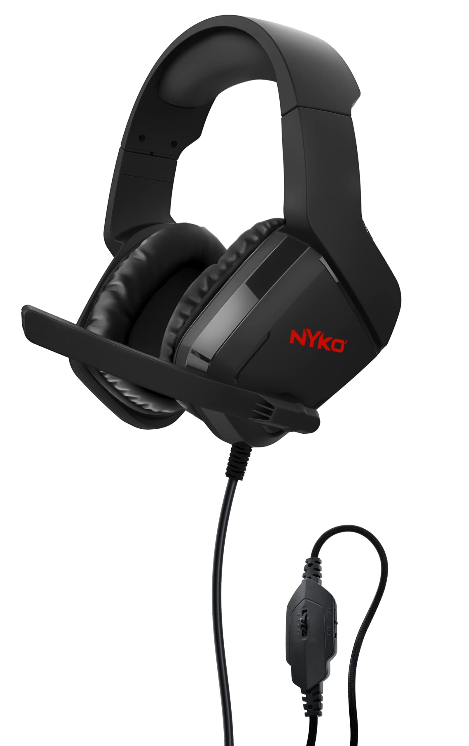 Nyko NXBX-4500 Wired Stereo Headset for Xbox Series X|S, Xbox One, PS4, PS5, & Switch - Over-Ear, Comfortable & Compatible with