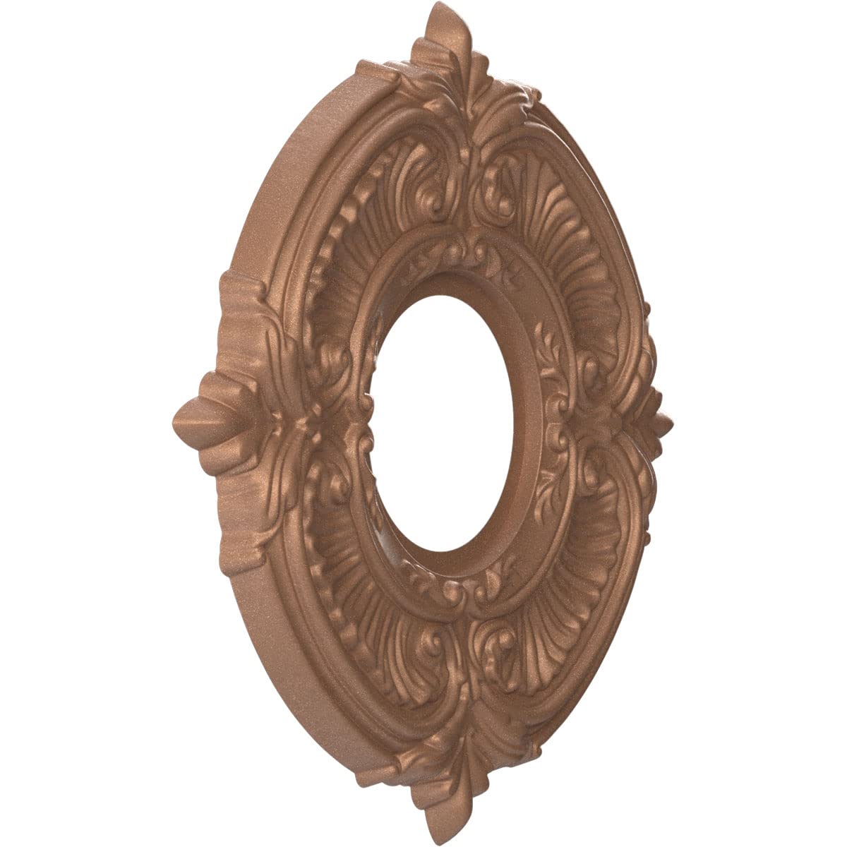 Ekena Millwork 10''Od X 3 1/2''Id X 3/4''P Attica Thermoformed Pvc Ceiling Medallion (Fits Canopies Up To 4 1/8''), Aged Copper