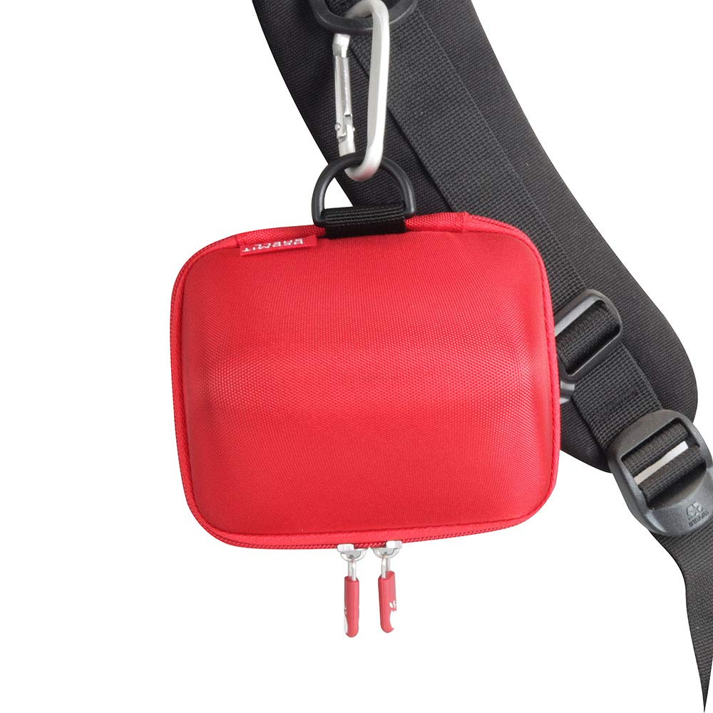 Hermitshell Hard Travel Case For Oontz Angle Solo Bluetooth Portable Speaker (Red)