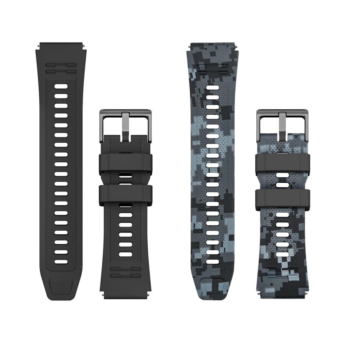 Smart Watch Band 22Mm 2 Pack, Men Women Smart Watch Band, Tpu Sports Straps Bands, Adjustable Wristband, Black Pink