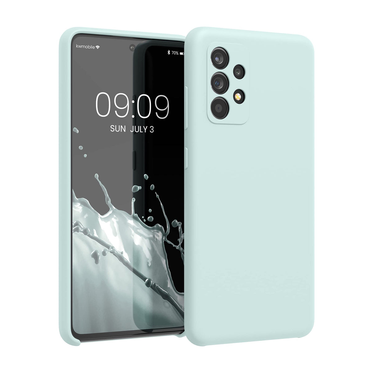 Kwmobile Case Compatible With Samsung Galaxy A52 / A52 5G / A52S 5G Case   Tpu Silicone Phone Cover With Soft Finish   Cool Mint