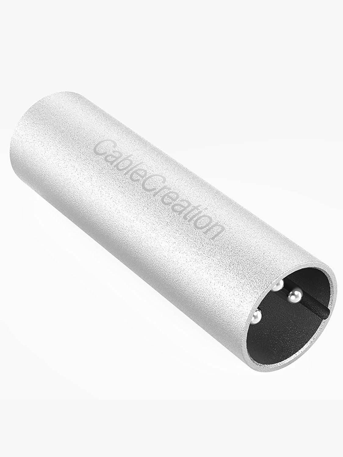 Cablecreation [4 Pair Xlr Male To Male & Xlr Female To Female 3Pin Adapter Connector Compatible With Microphone,Mixer,Silver