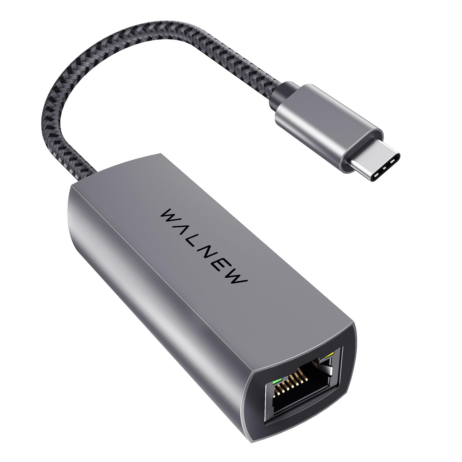 Walnew Usb C 2.5Gb Ethernet Adapter, Usbc To Rj45 Lan Connector,2.5 Gigabit Network Cable Converter Thunderbolt 3 For Nas Server