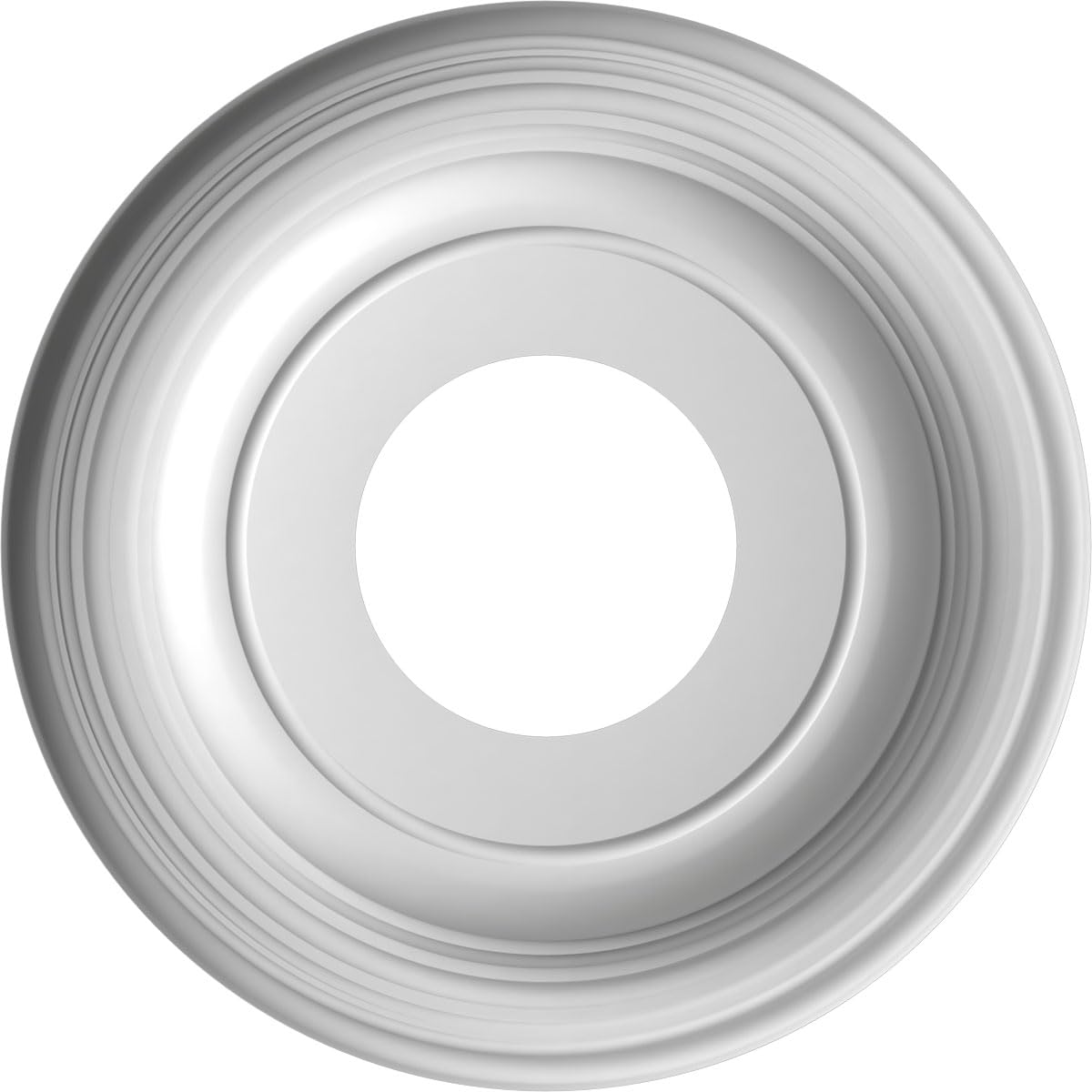 Ekena Millwork Cmp10Trcdb Traditional Thermoformed Pvc Ceiling Medallion (Fits Canopies Up To 5 1/2''), 10''Od, Metallic Dark Br