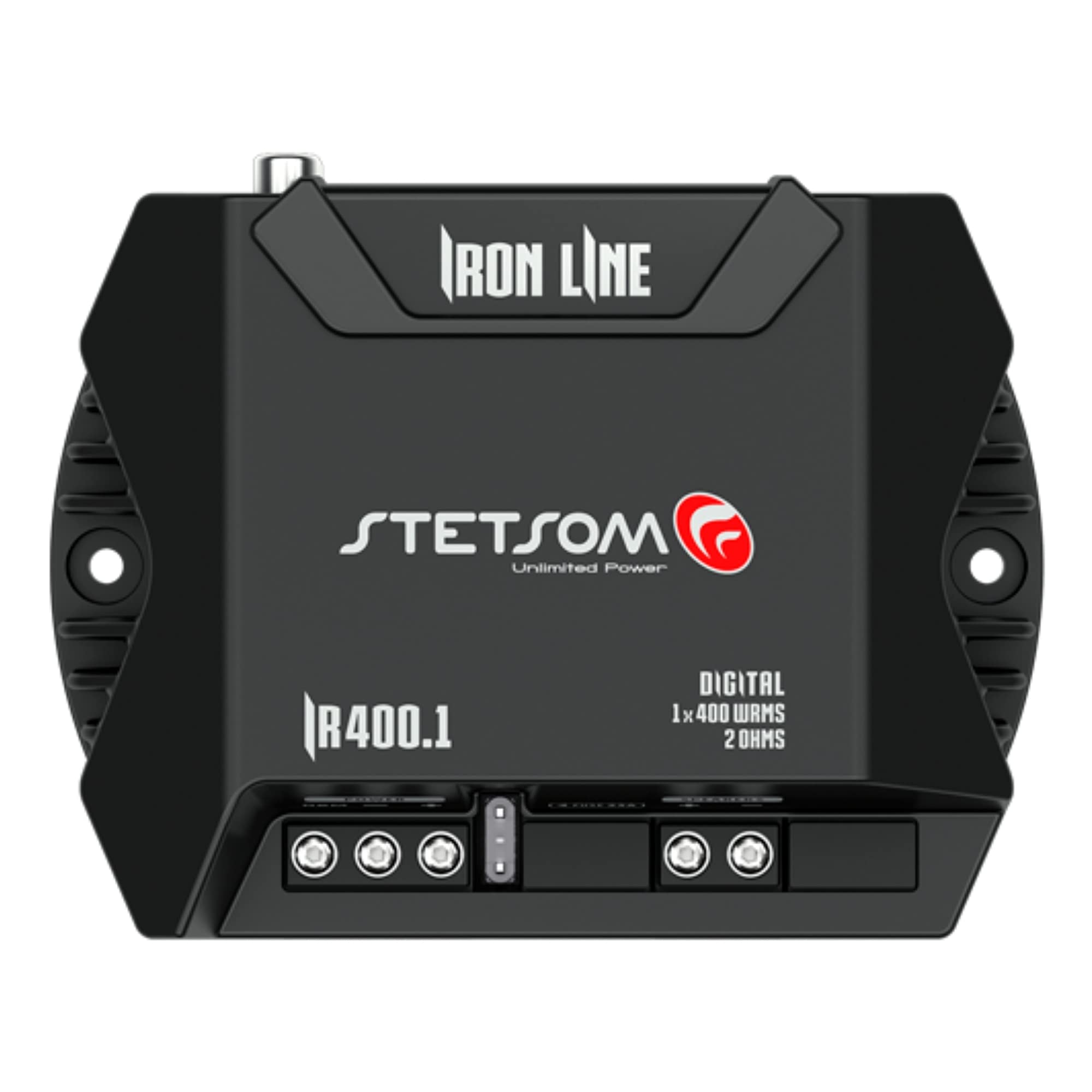 Stetsom Ir 400.1 2 Ohms Compact Digital Mono Amplifier, Iron Line, 400 Watts Rms 400X1, 2O Stable, Monoblock Digital Car Audio A
