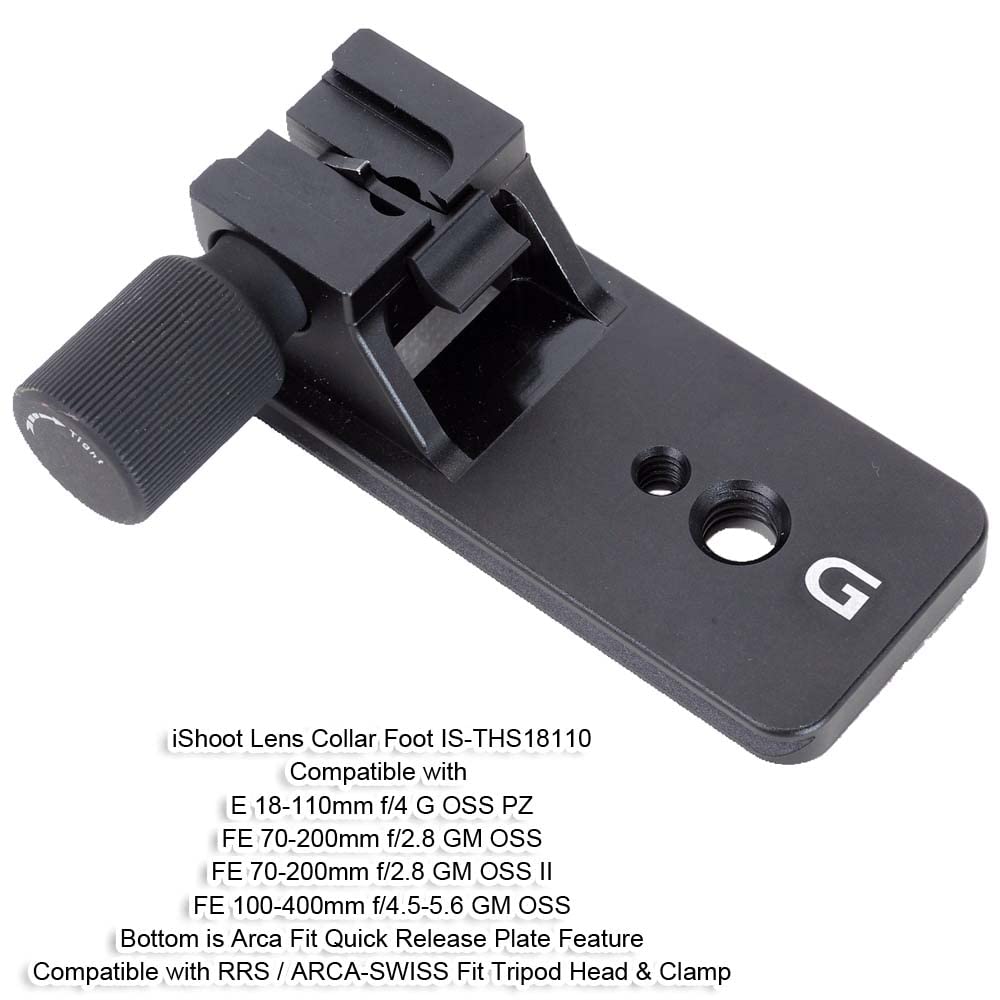 Ishoot Lens Collar Foot Tripod Mount Ring Base Compatible With Sony Fe 100 400Mm F/4.5 5.6 Gm Oss, 70 200Mm F/2.8 Gm Oss & Ii, E