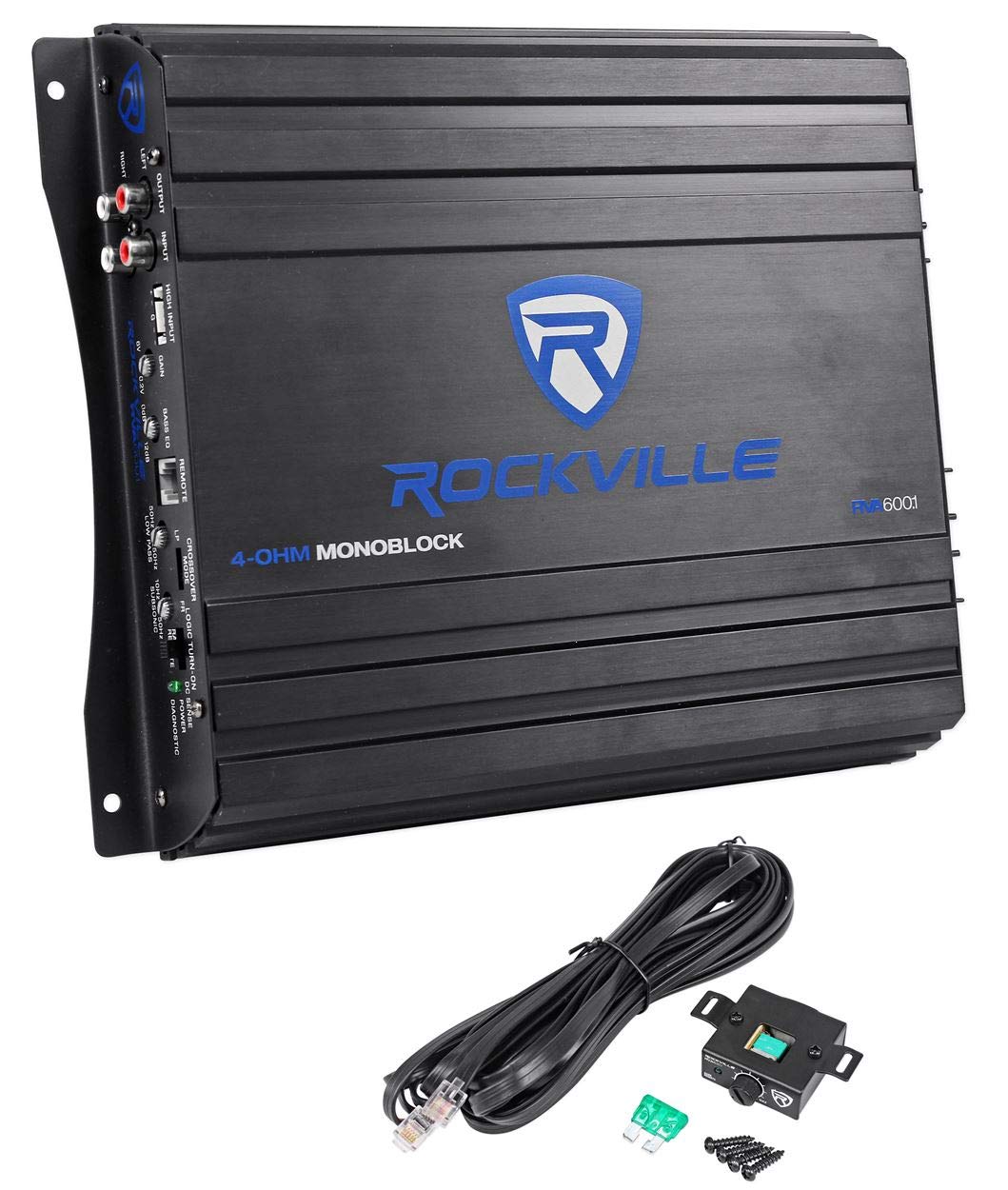 Rockville RVA600.1 1200w Peak Mono Amplifier 200w RMS @ 4 Ohms CEA Compliant