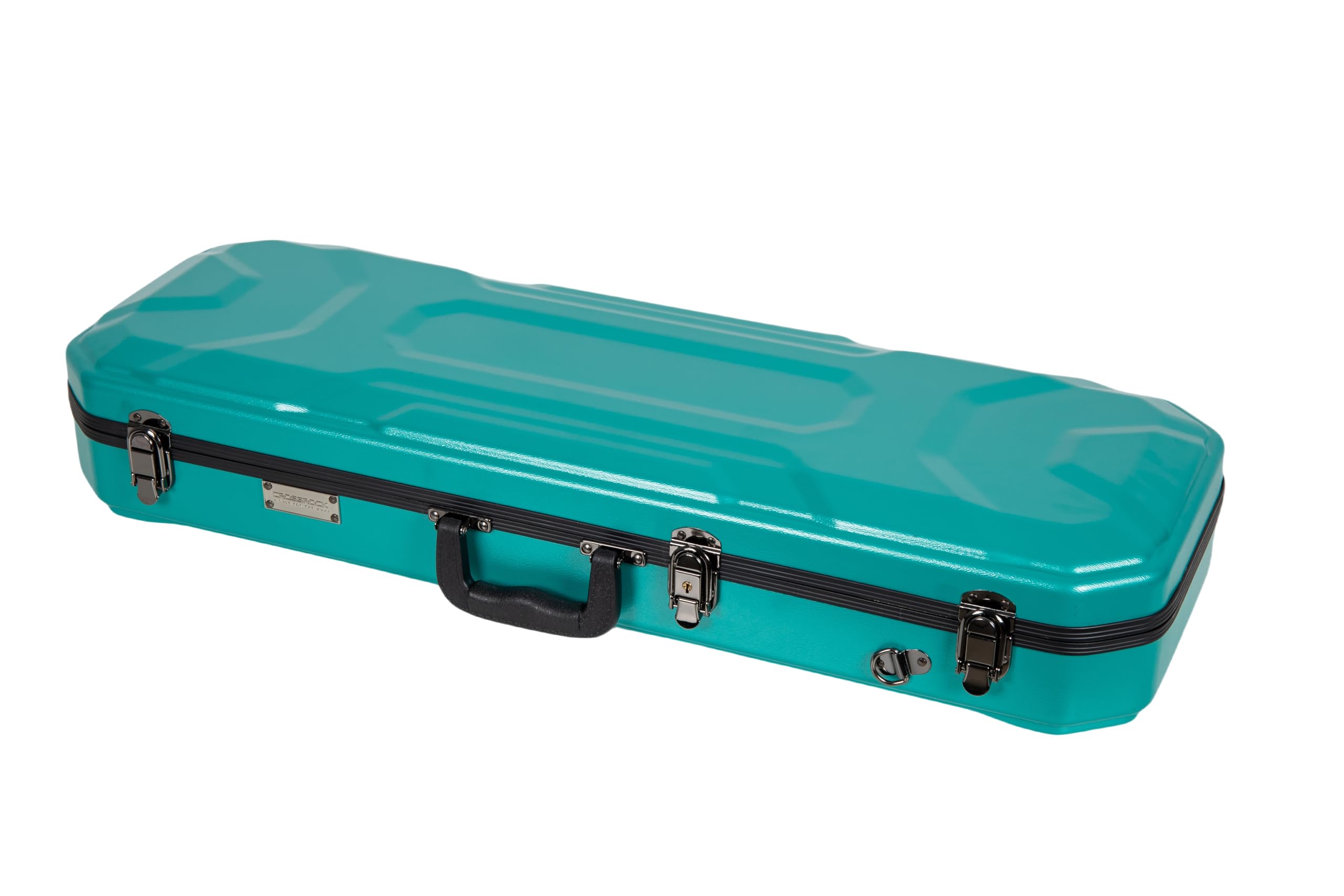 Crossrock 4/4 Size Violin Case | Abs Molded Hardshell With Interior Compartment, 2 Bow Holders, Security Lock, And Detachable St
